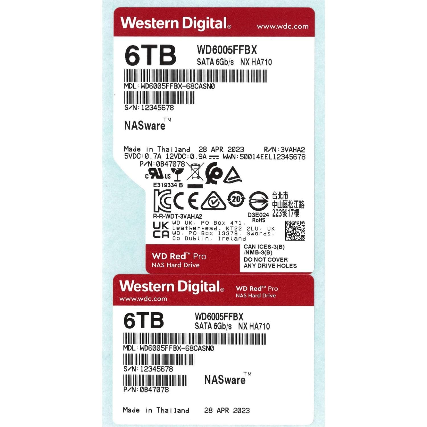 Foto 3 pulgar | Disco Duro Western Digital Wd Red Pro De 6 Tb, 3,5'', Sata, 6 Gb/s - Venta Internacional.