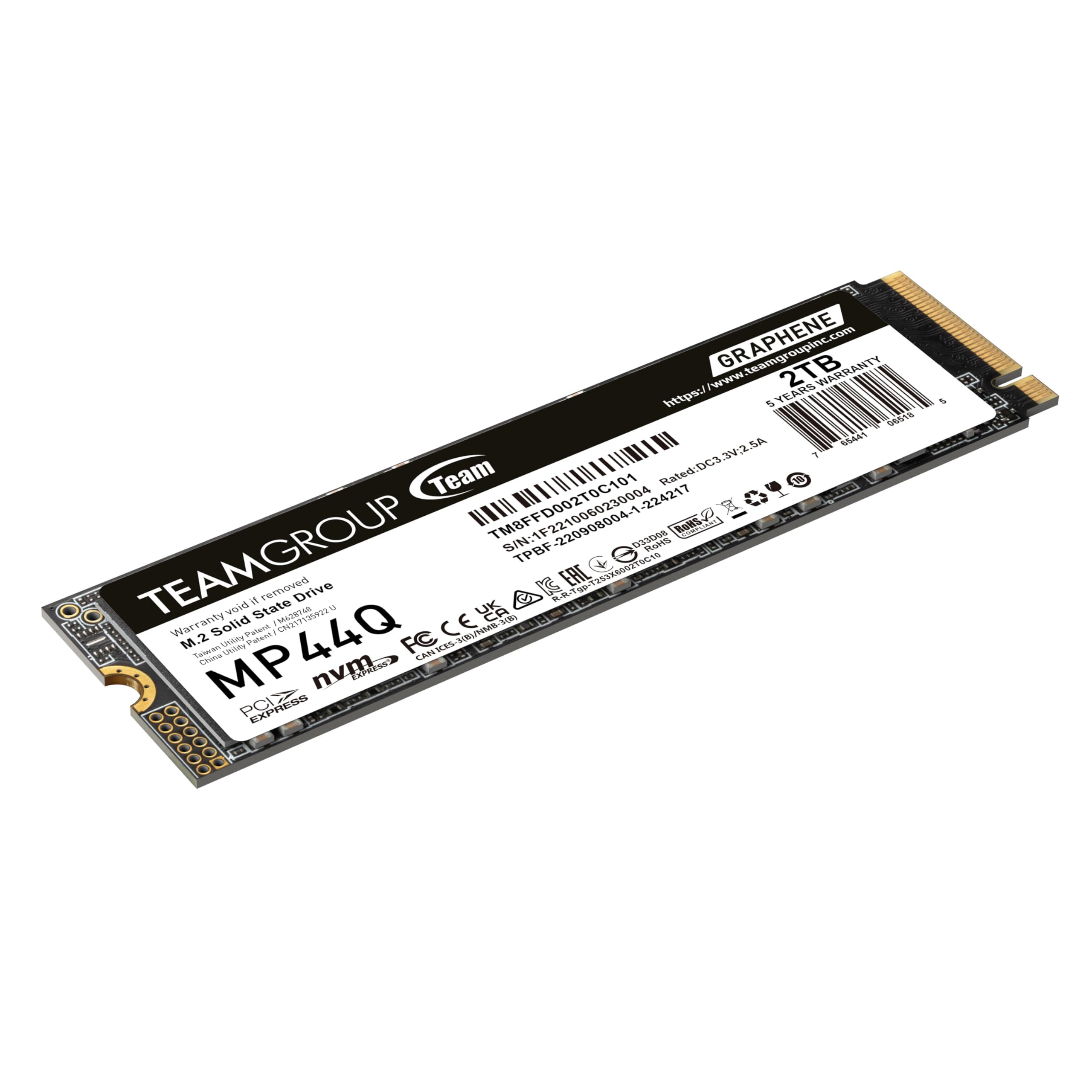 Foto 2 | Ssd Teamgroup Mp44q M.2 2280 Pcie 4.0 De 2 Tb Con Nvme - Venta Internacional.