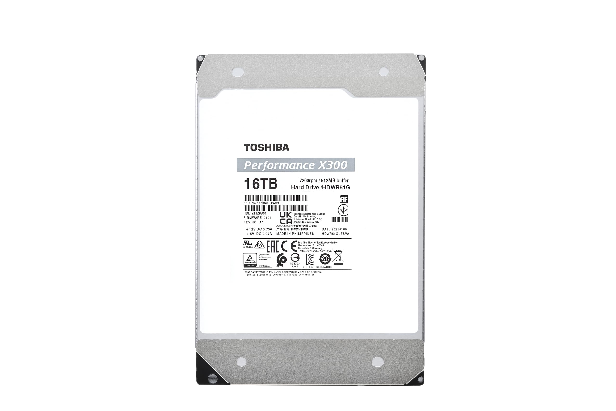 Foto 6 pulgar | Disco Duro Interno Toshiba X300 16tb Performance & Gaming - Venta Internacional.
