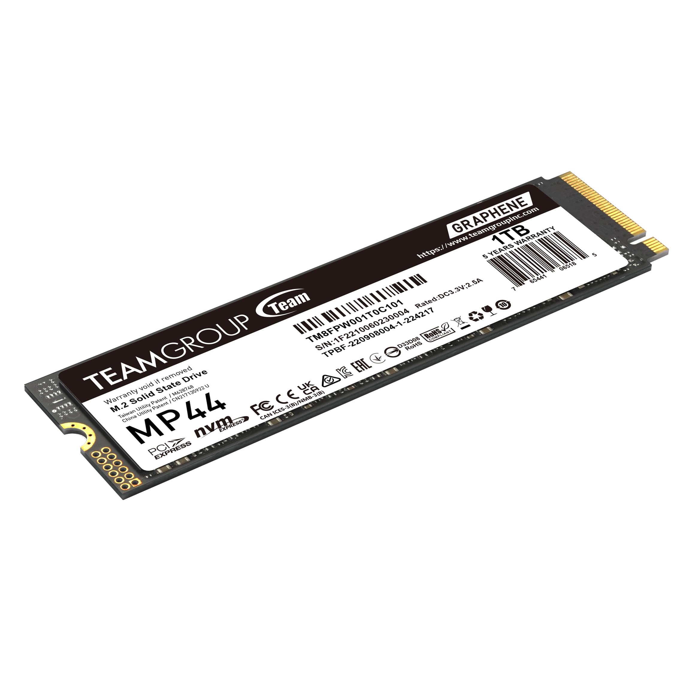 Foto 2 | Ssd Teamgroup Mp44 De 1 Tb De Caché Slc Gen4x4 M.2 2280 Pcie 4.0 - Venta Internacional.