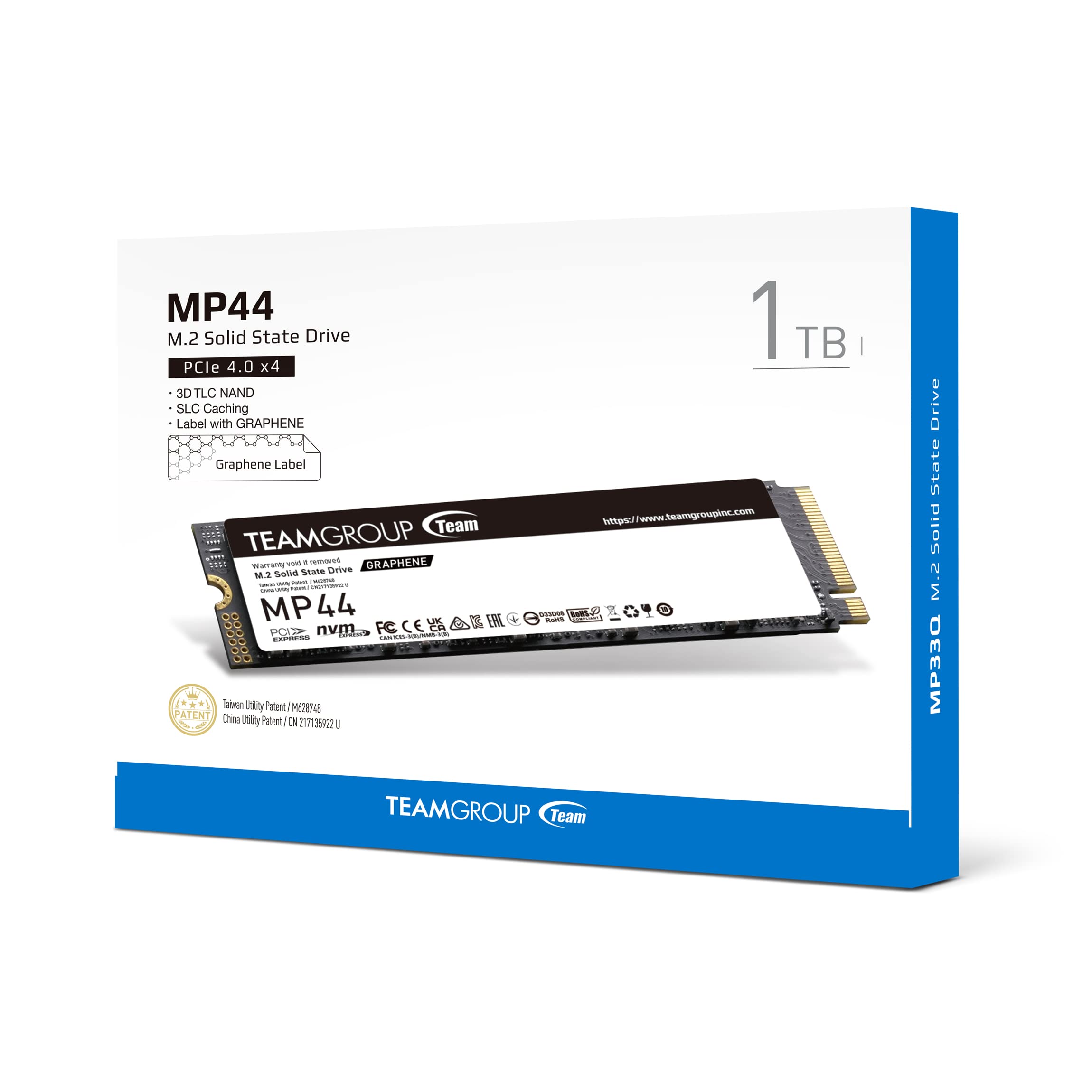 Foto 6 pulgar | Ssd Teamgroup Mp44 De 1 Tb De Caché Slc Gen4x4 M.2 2280 Pcie 4.0 - Venta Internacional.