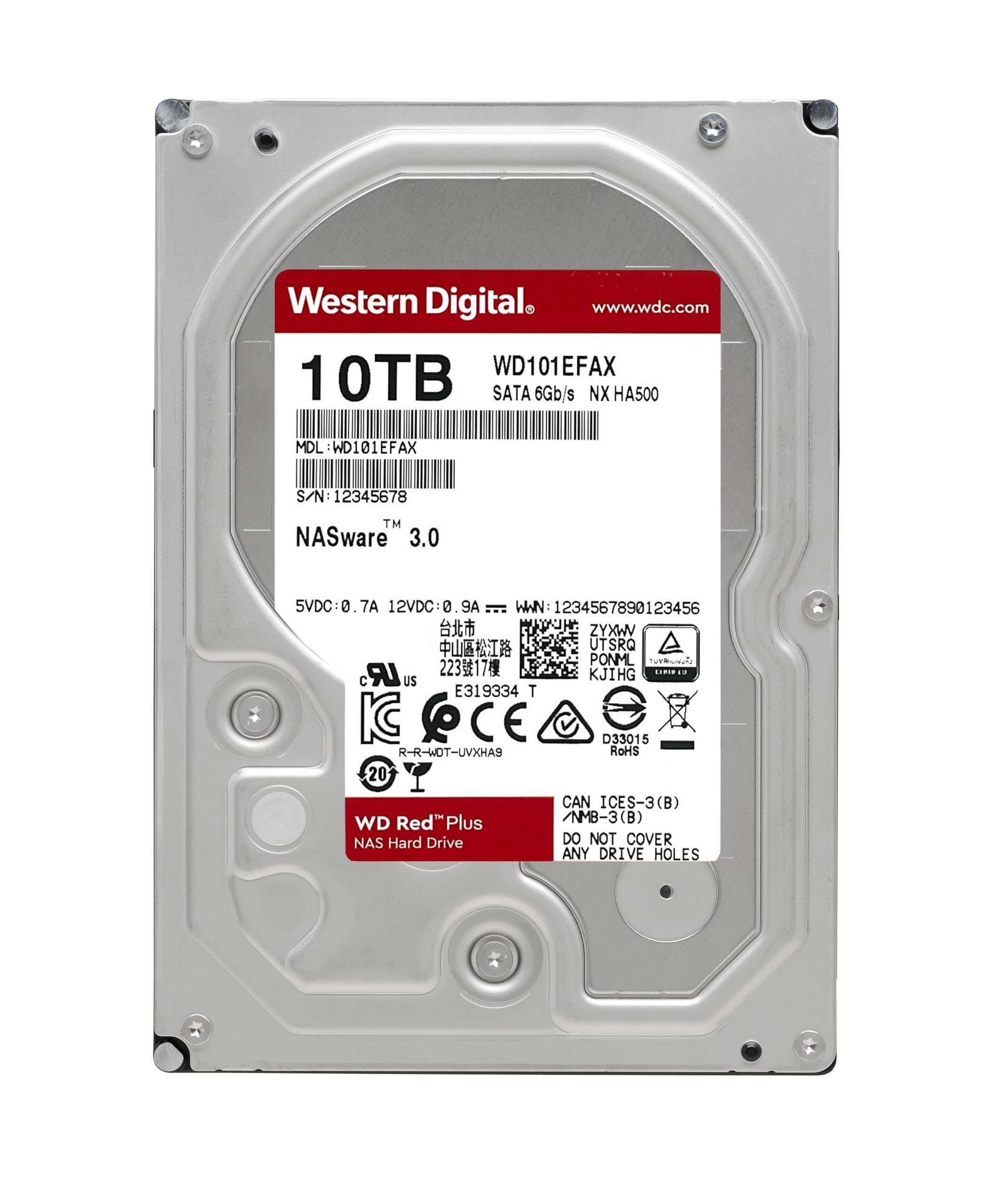 Foto 3 pulgar | Disco Duro Western Digital Wd Red Plus De 10 Tb, 3,5'', Sata, 6 Gb/s - Venta Internacional.