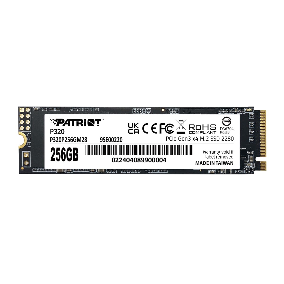 Foto 1 | Ssd Patriot P320 De 256 Gb Interno - Nvme Pcie Gen 3x4 M.2 - Venta Internacional.