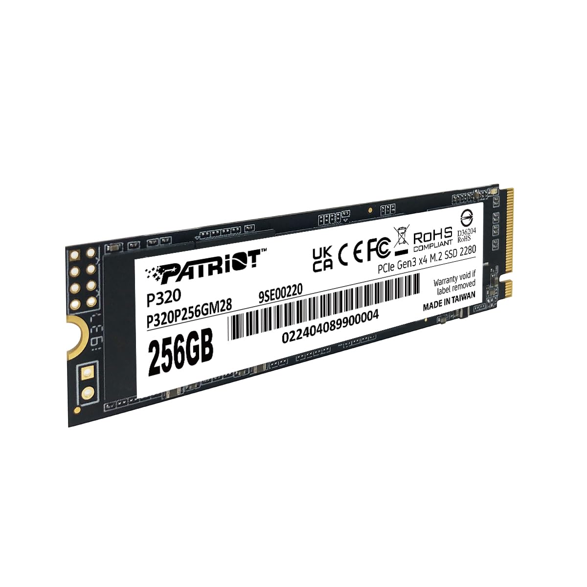 Foto 3 | Ssd Patriot P320 De 256 Gb Interno - Nvme Pcie Gen 3x4 M.2 - Venta Internacional.