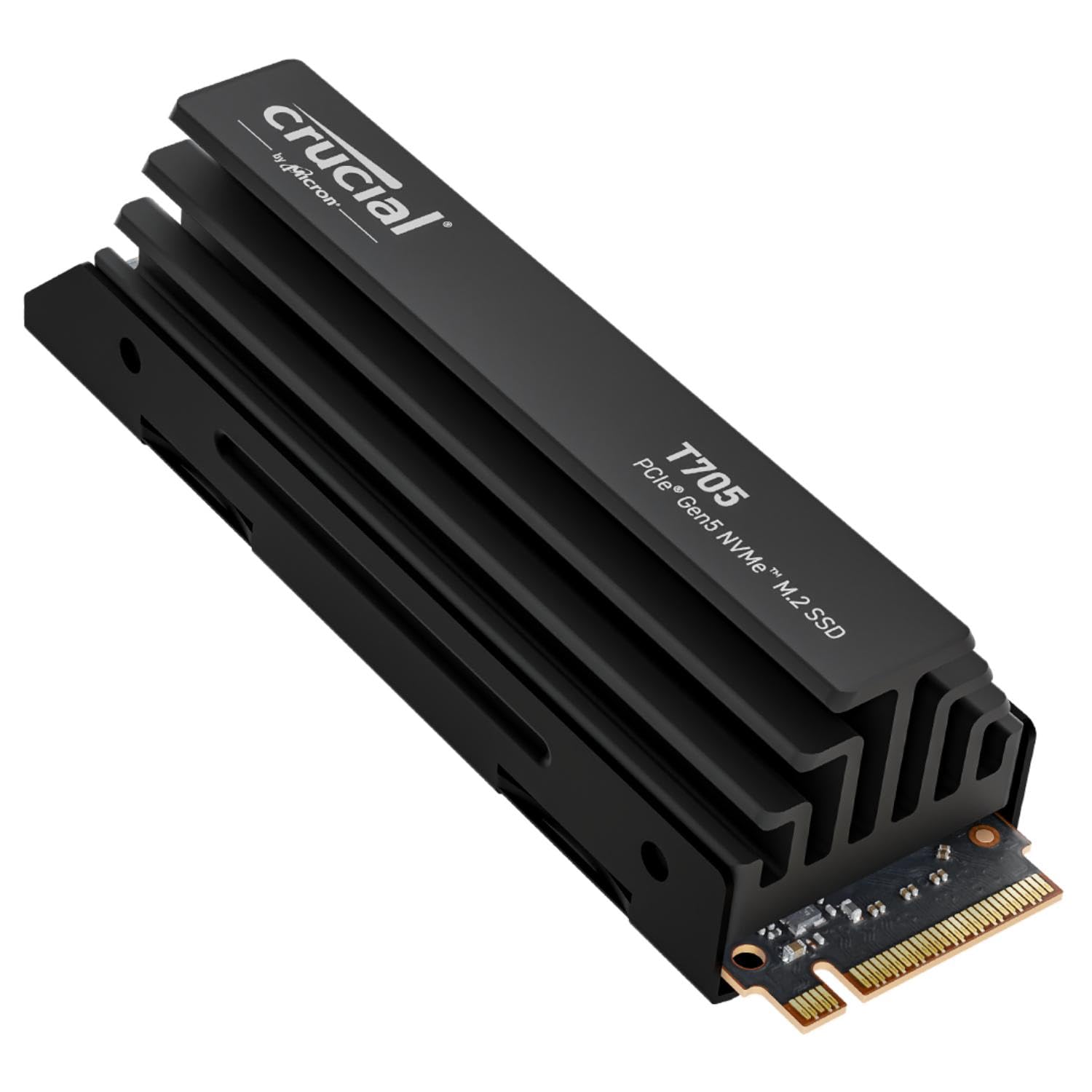 Ssd Crucial New 2024 T705 Pcie Gen5 Nvme M.2 De 2 Tb Con Disipador Térmico - Venta Internacional.