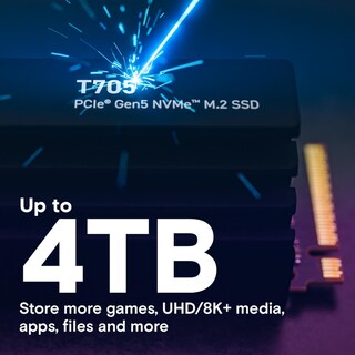 Foto 6 | Ssd Crucial New 2024 T705 Pcie Gen5 Nvme M.2 De 2 Tb Con Disipador Térmico - Venta Internacional.
