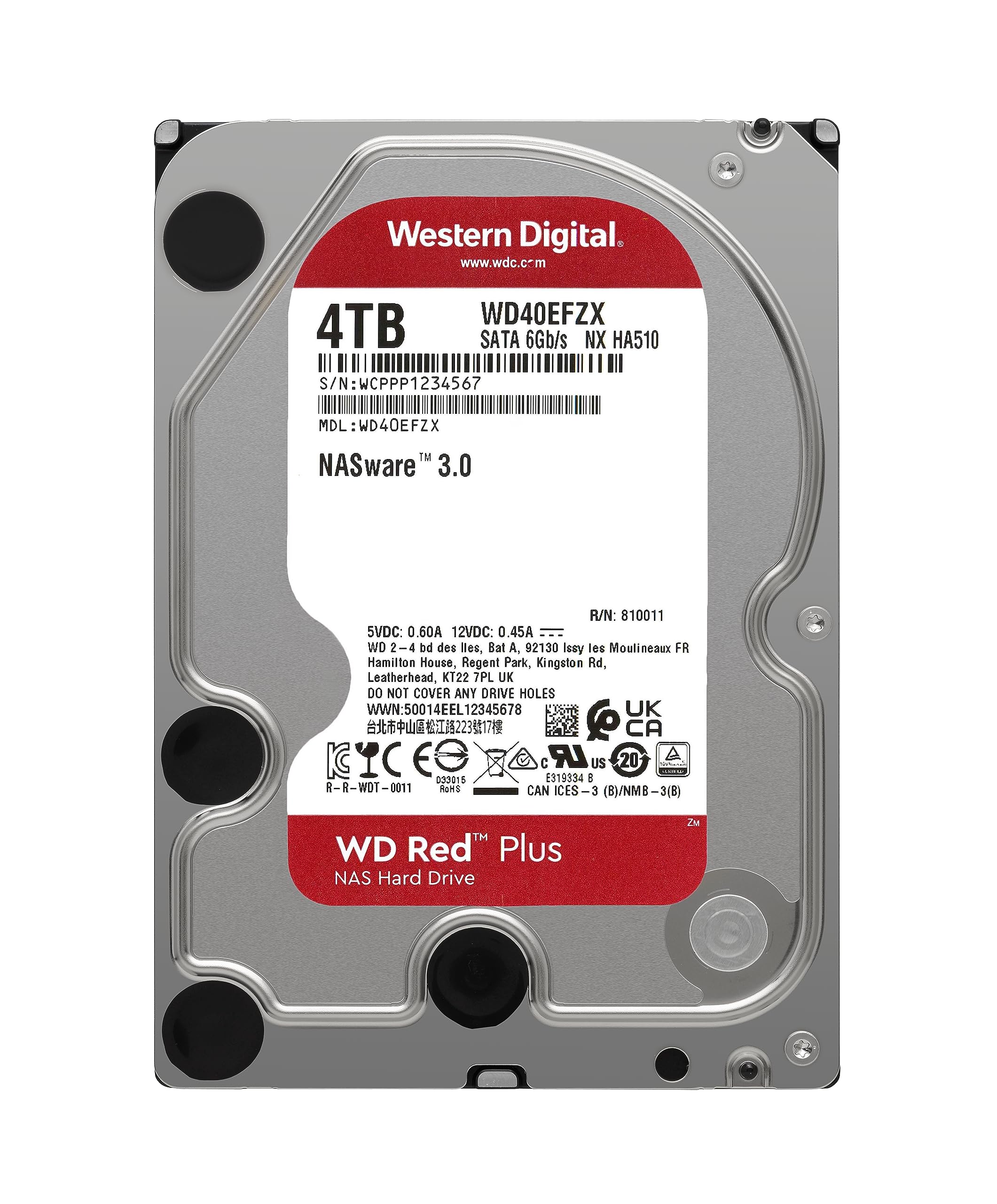Foto 2 | Disco Duro Western Digital Wd Red Plus De 4 Tb, 3,5'', Sata, 6 Gb/s - Venta Internacional.