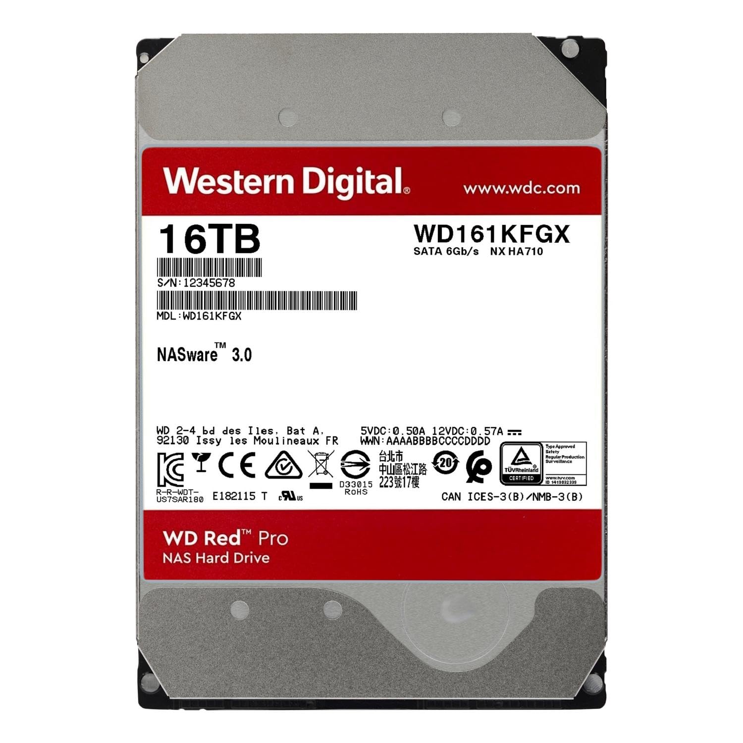 Foto 3 pulgar | Disco Duro Western Digital Wd Red Pro 16 Tb 3,5'' Sata 6 Gb/s - Venta Internacional