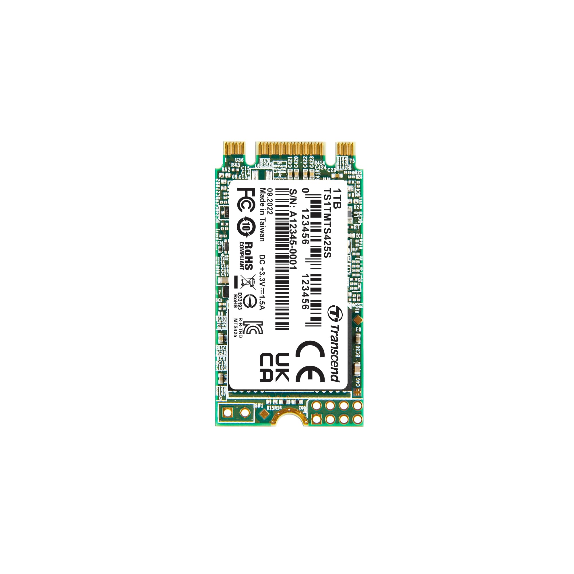 Foto 2 pulgar | Ssd Transcend Mts425s Mts425s M.2 2242 Sataiii De 1 Tb Para Portátil Y Pc - Venta Internacional.