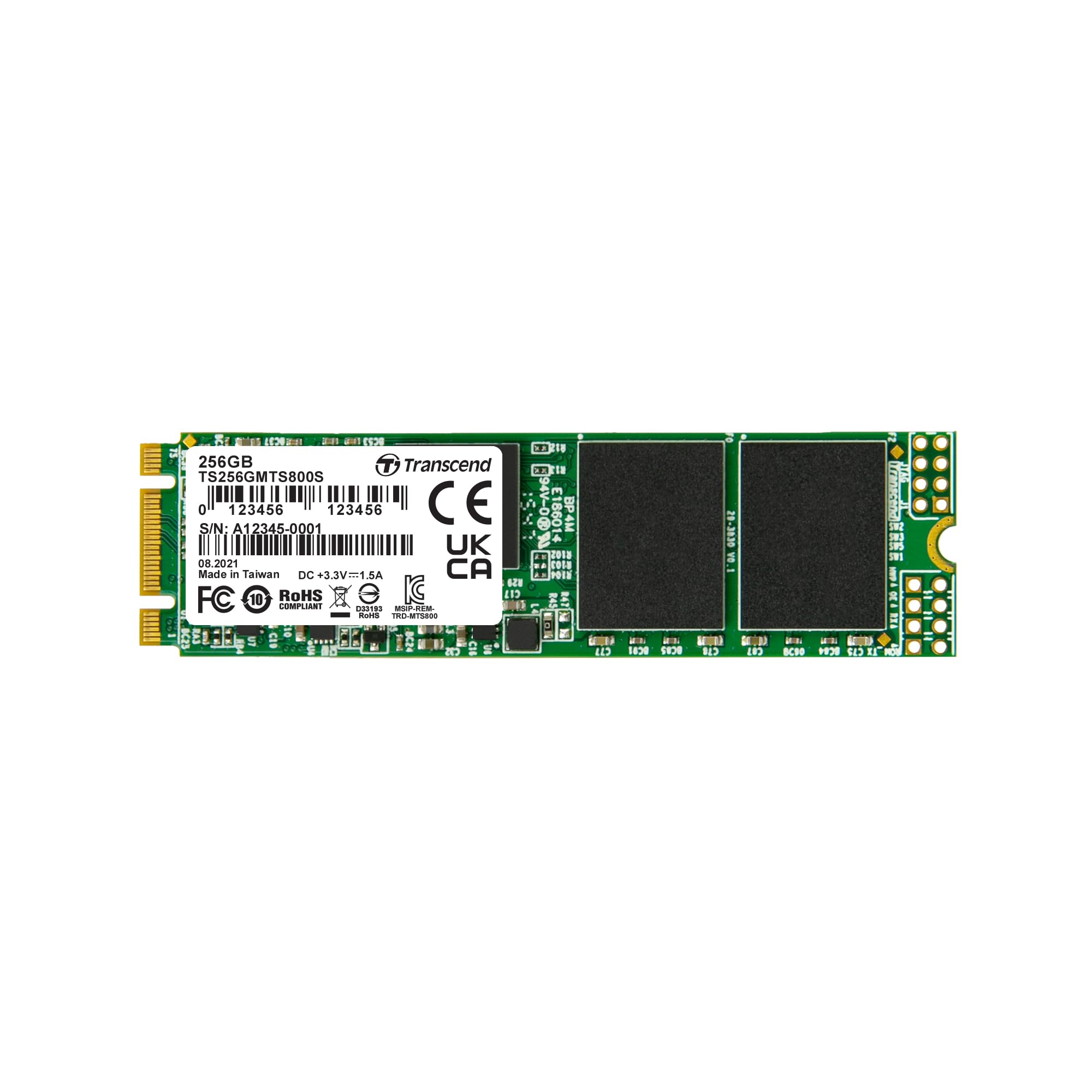 Foto 1 | Unidad De Estado Sólido Transcend Mts800 256gb Sata Iii 6gb/s - Venta Internacional.