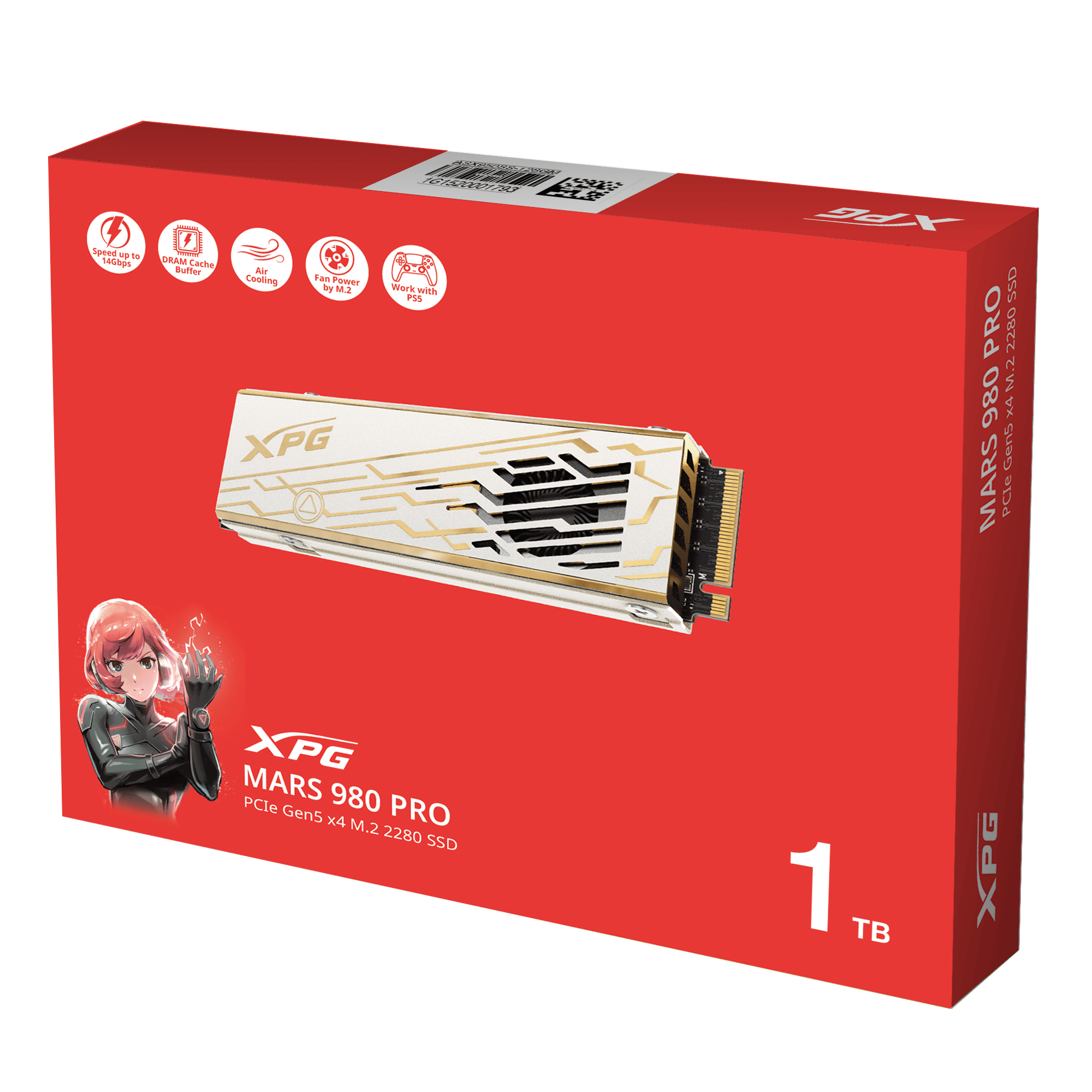 Foto 7 pulgar | Ssd Adata Mars 980 Pro 1tb M2 2280 Pciegen5 Smar-980p-1tci