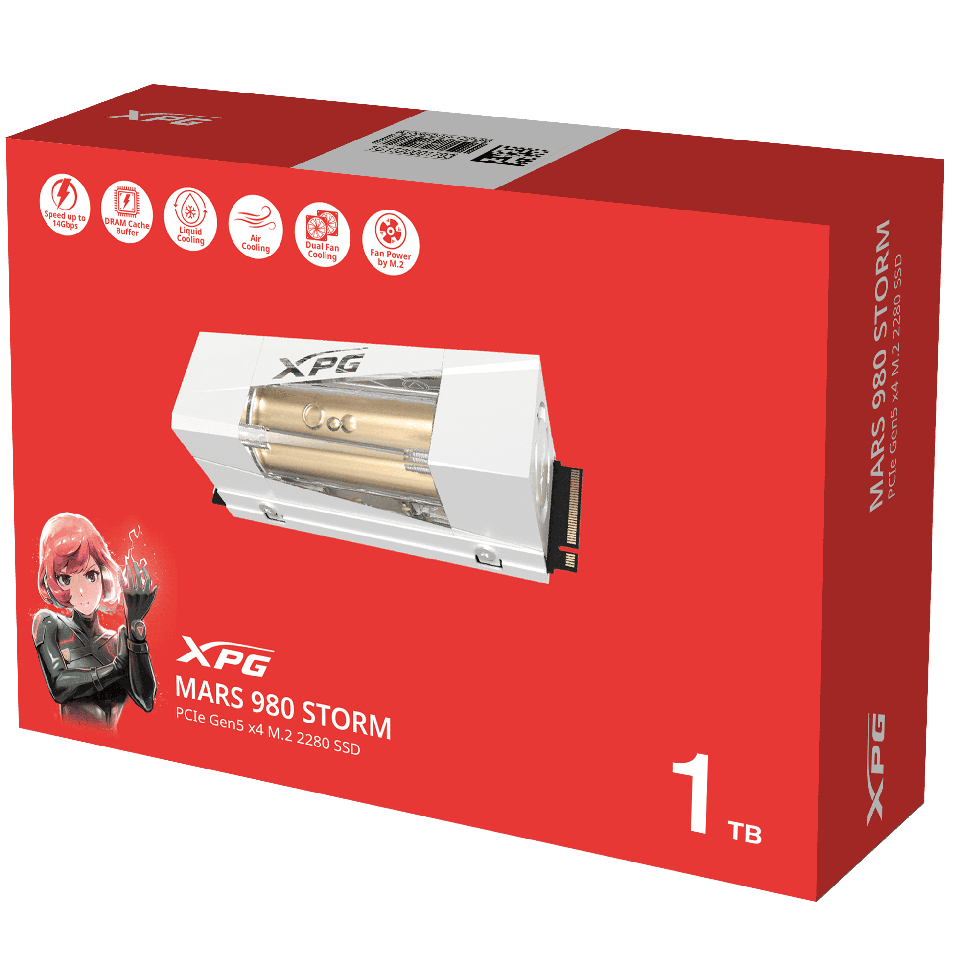 Foto 8 pulgar | Ssd Adata Mars 980 Storm 1tb M2 2280 Pciegen5 Smar-980s-1tci