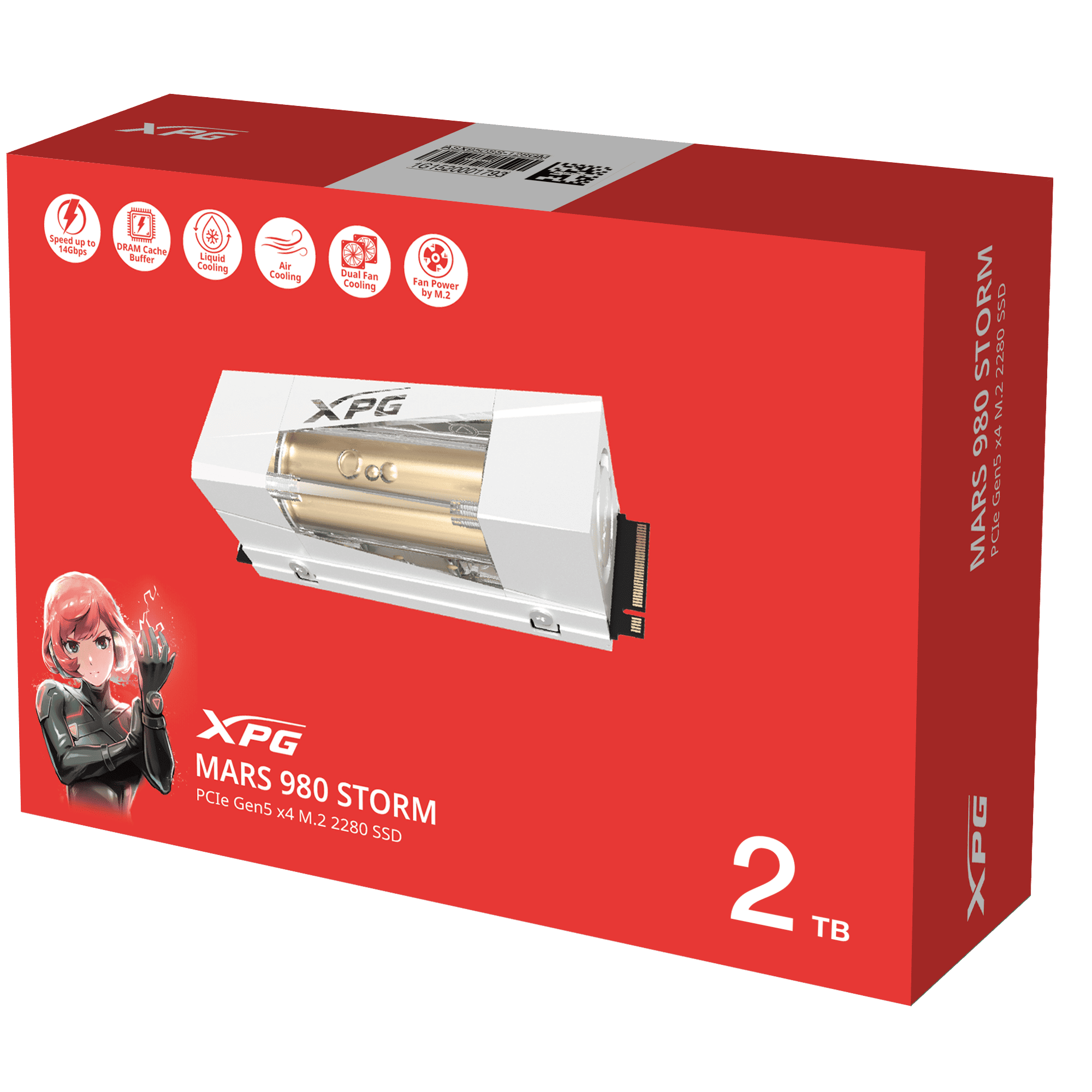 Foto 8 pulgar | Ssd Adata Mars 980 Storm 2tb M2 2280 Pciegen5 Smar-980s-2tci