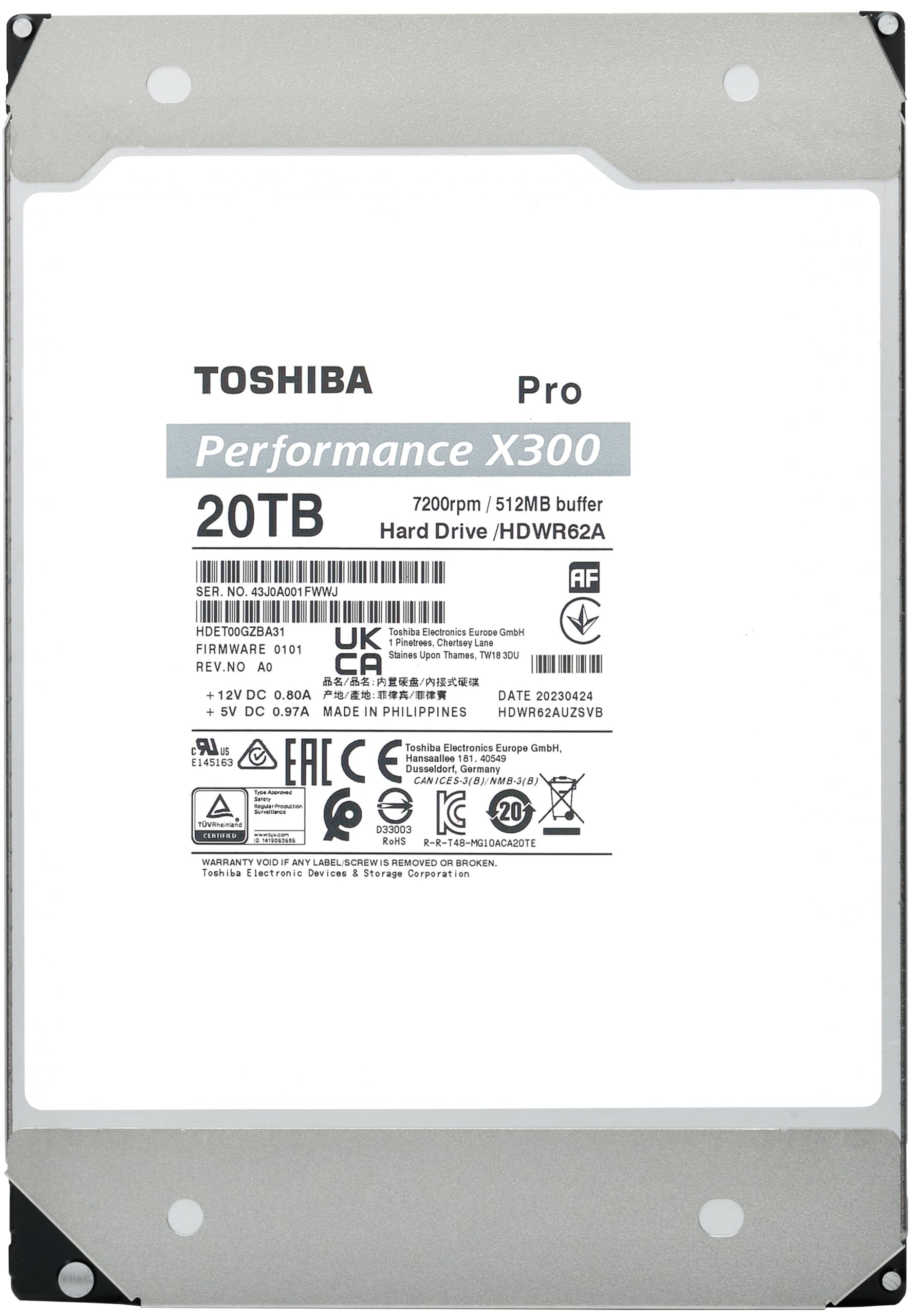 Foto 7 pulgar | Disco Duro Interno Toshiba X300 Pro 20tb Sata 6gb/s 3.5'' - Venta Internacional.