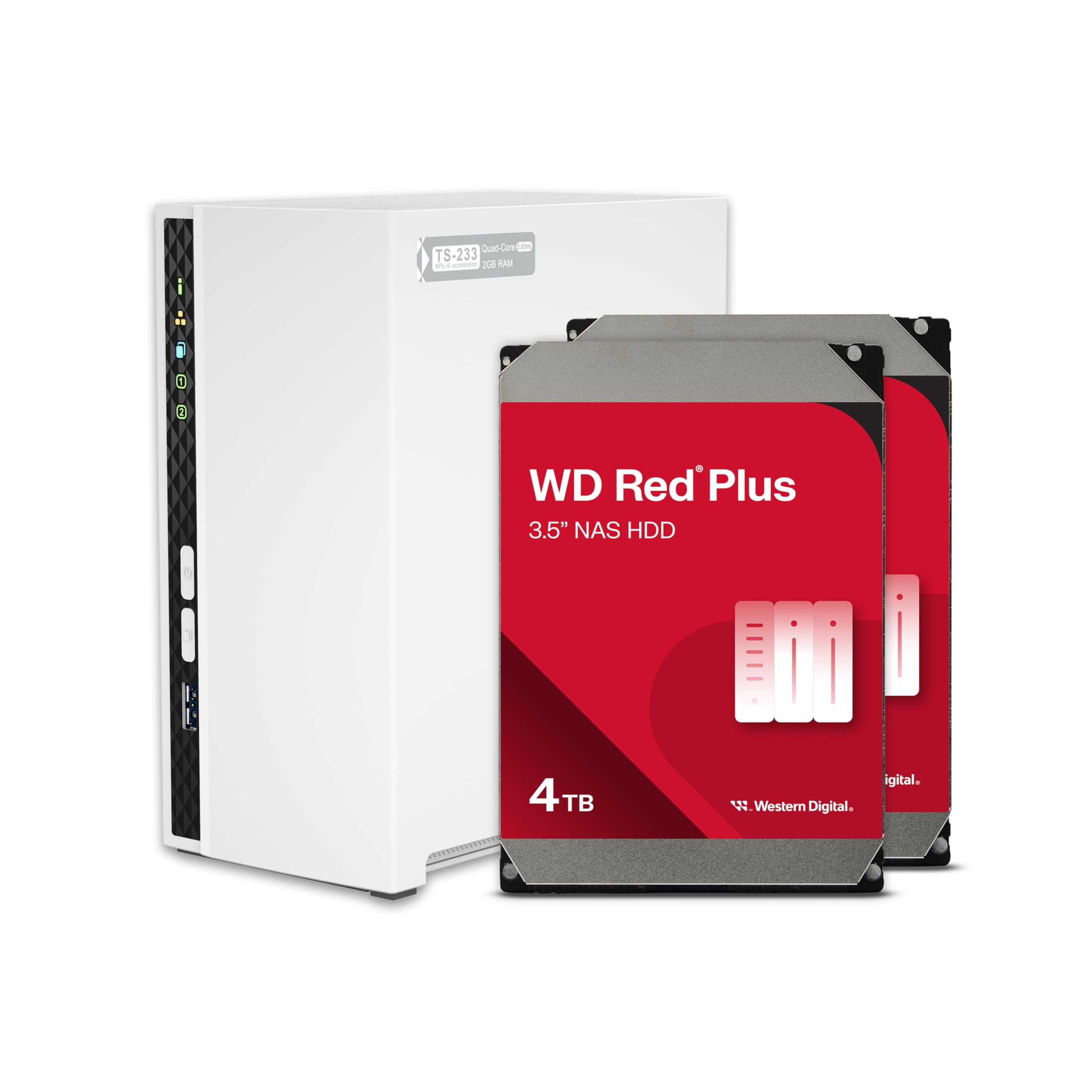 Almacenamiento Conectado A La Red (nas) Qnap Ts-233-24wd-us 2 Bay - Venta Internacional.