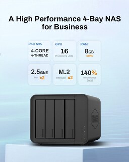 Foto 2 | Almacenamiento Nas Terramaster F4-424 4 Bahías N95 De Cuatro Núcleos Y 8 Gb De Memoria Ddr5 - Venta Internacional.