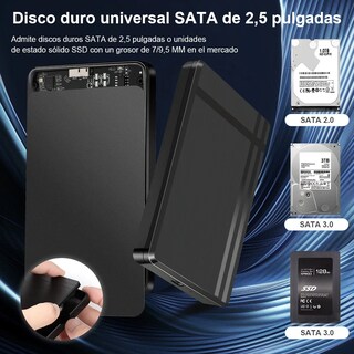 Foto 2 | Carcasa para Disco Duro SSD Eo Safe Imports USB 3.0 con 2 Unidades