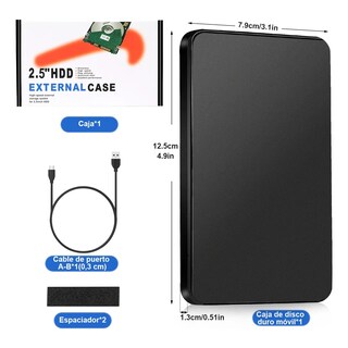 Foto 3 | Carcasa para Disco Duro SSD Eo Safe Imports USB 3.0 con 2 Unidades