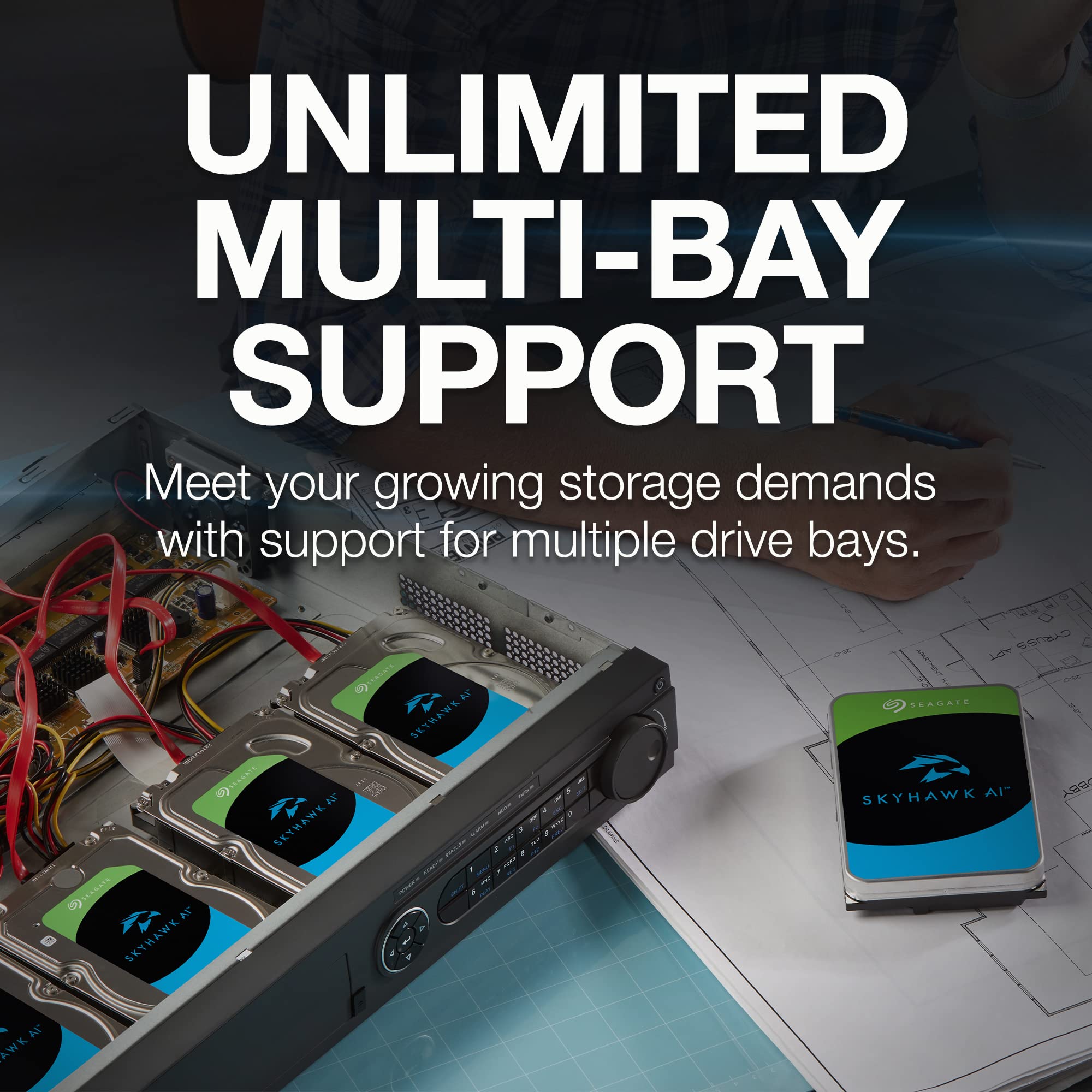 Foto 6 pulgar | Disco Duro Seagate Skyhawk Ai 20tb Video Internal Hdd 3.5 - Venta Internacional.