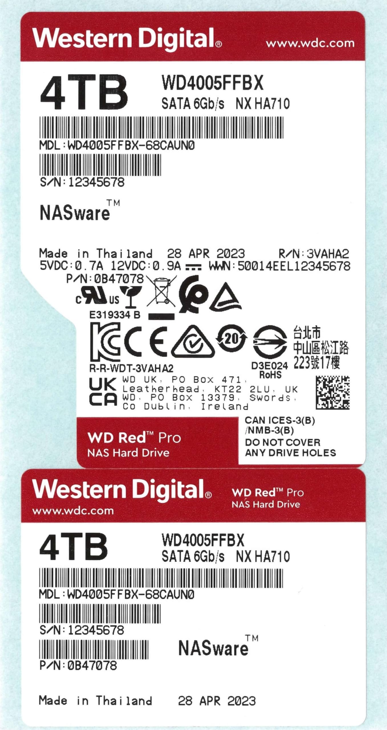 Foto 3 | Disco Duro Western Digital Wd Red Pro De 4 Tb Para Nas - Venta Internacional.
