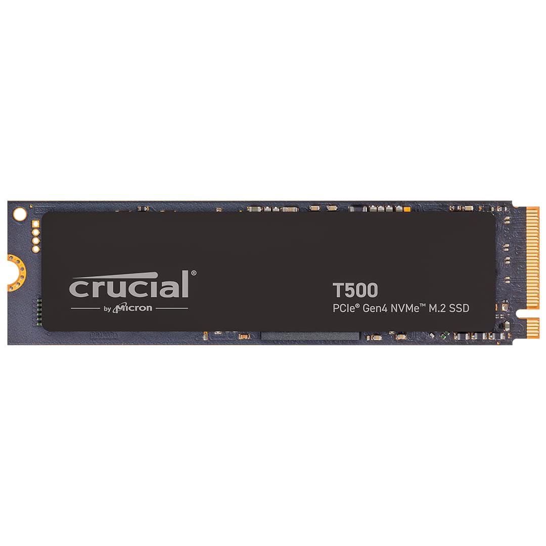 Ssd Crucial T500 De 500 Gb Gen4 Nvme M.2 Para Juegos Internos - Venta Internacional.