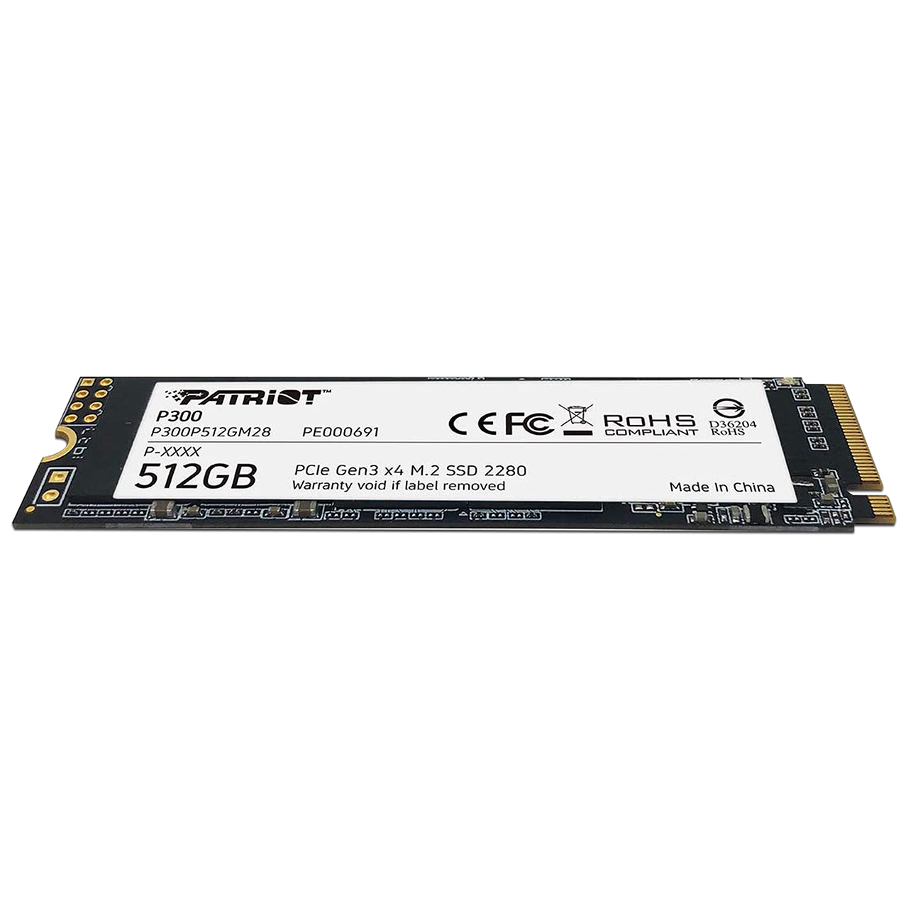 Foto 4 pulgar | Unidad De Estado Sólido Patriot P300 De 512gb  M.2 Nvme Pcie 3.0.
