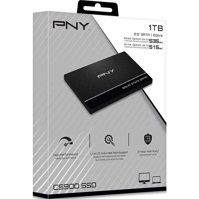 Foto 2 pulgar | Ssd Pny Cs900 1tb Sata3 2.5 Ssd7cs900-1tb-rb