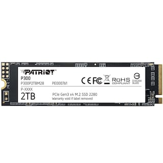 Foto 1 | Unidad De Estado Solido Ssd M.2 2tb Patriot P300 Nvme Pcie 3.0 2100/1650 Mb/s P300p2tbm28