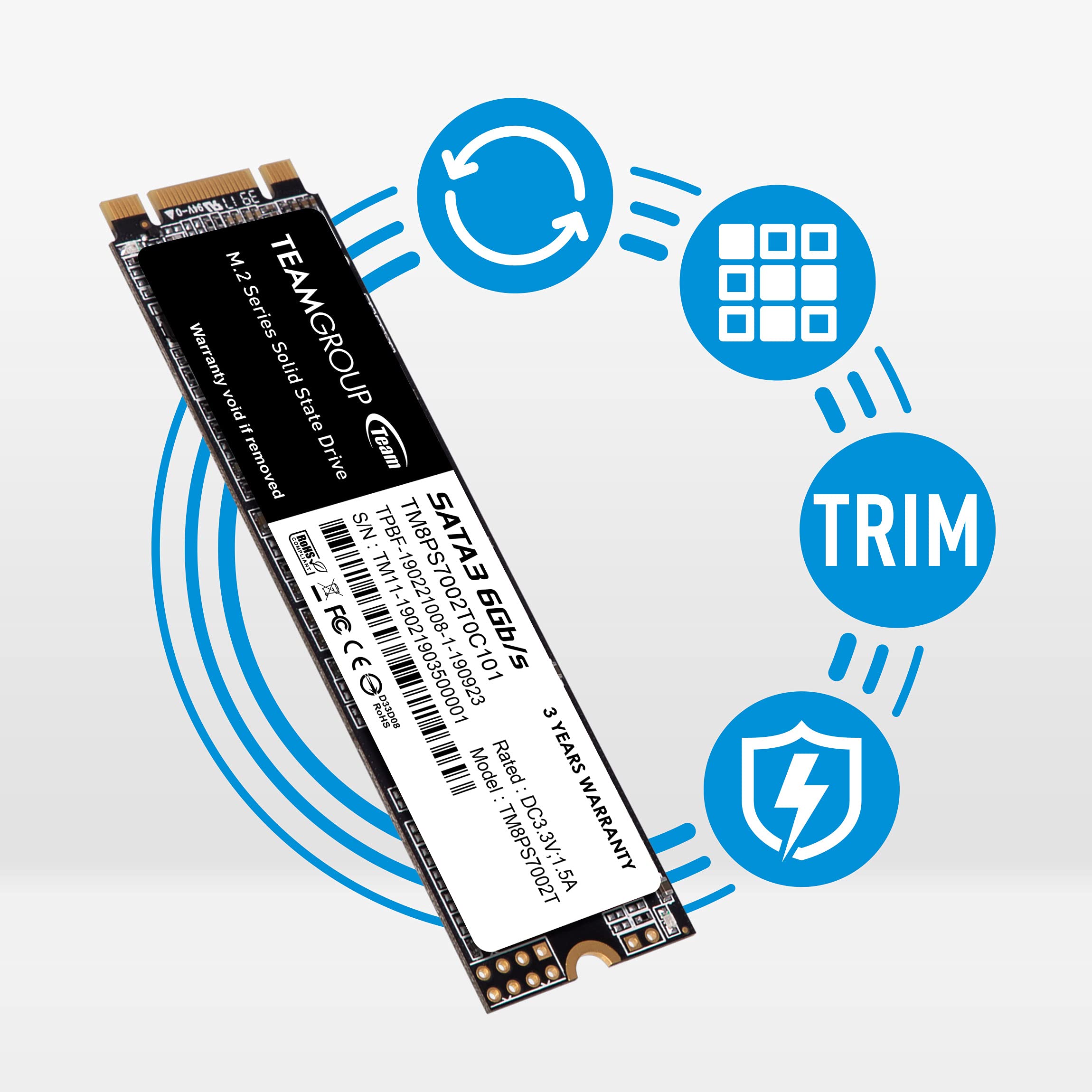 Foto 6 pulgar | Unidad De Estado Sólido Ssd Teamgroup Ms30 2tb Sata Iii M.2 - Venta Internacional.