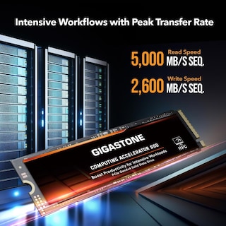 Foto 2 | Ssd Gigastone Hpc Computing M.2 500 Gb Pcie 4.0 Nvme 5000 Mb/s - Venta Internacional.