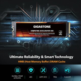 Foto 3 | Ssd Gigastone Hpc Computing M.2 500 Gb Pcie 4.0 Nvme 5000 Mb/s - Venta Internacional.