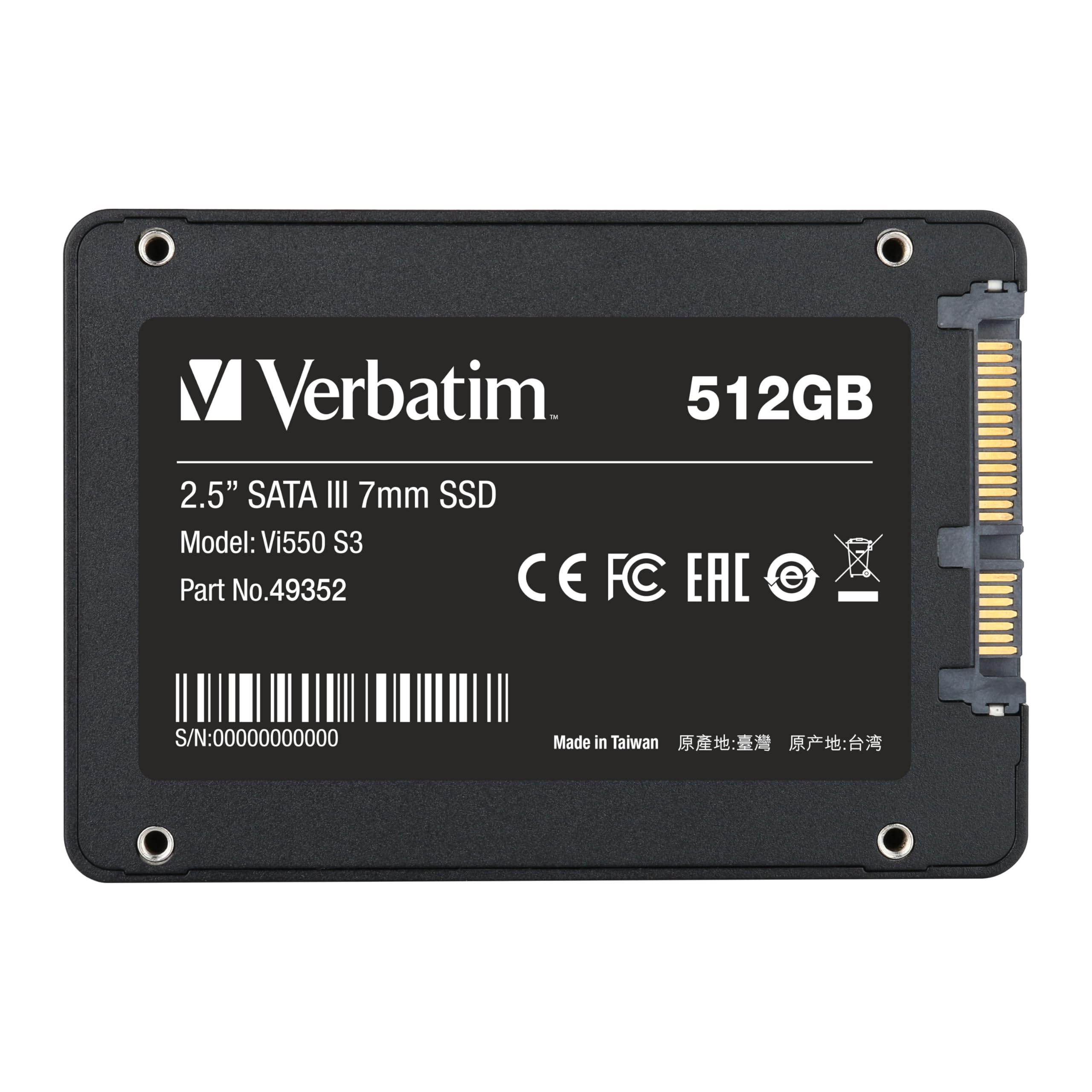 Foto 3 | Unidad De Estado Sólido Ssd Verbatim Vi550 512gb Sata Iii 2.5'' - Venta Internacional.