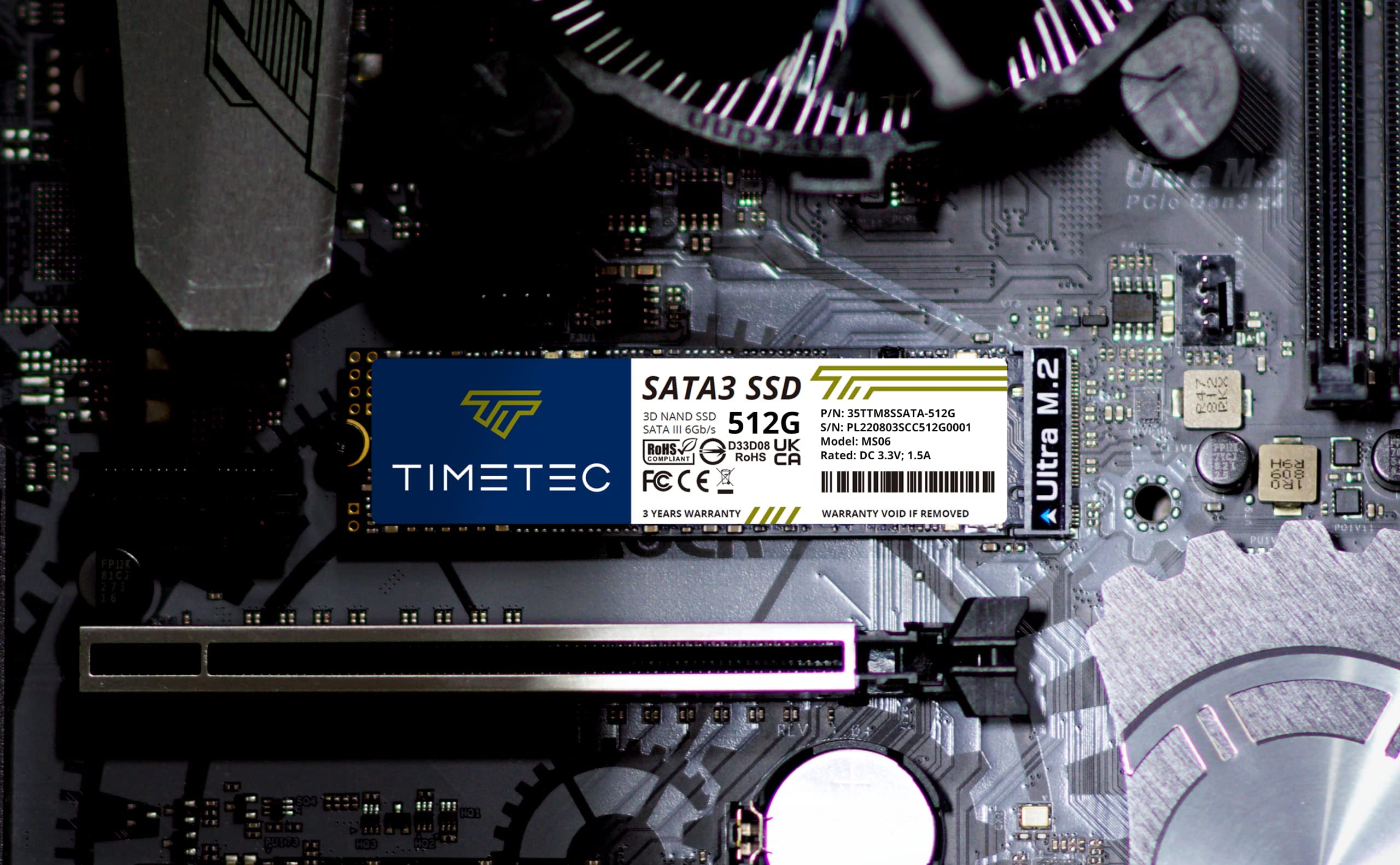 Foto 7 pulgar | Ssd Timetec 512 Gbx2 (paquete De 2) 3d Nand Sata Iii 6 Gb/s M.2 2280 - Venta Internacional.