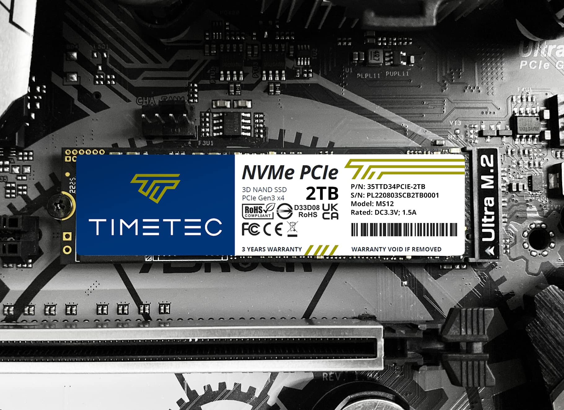 Foto 4 pulgar | Unidad De Estado Sólido Interna Timetec 2tb Ssd Nvme Pcie Gen3x4 - Venta Internacional.