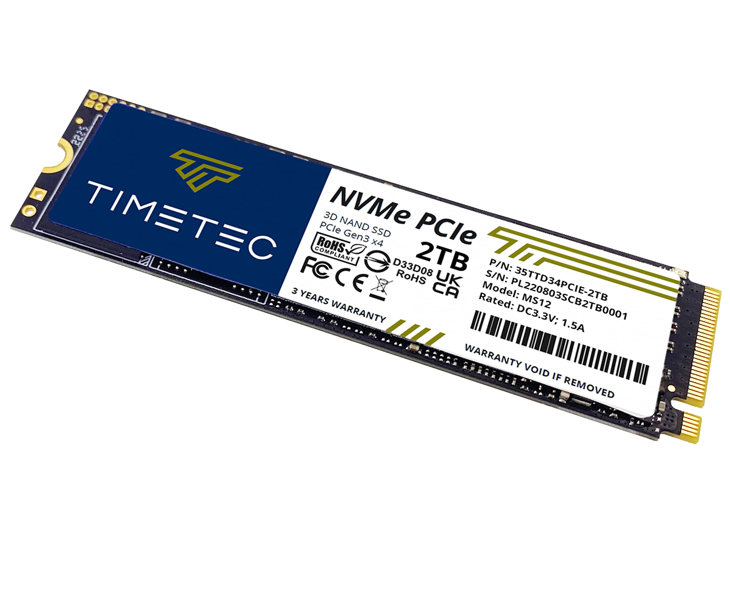 Foto 5 pulgar | Unidad De Estado Sólido Interna Timetec 2tb Ssd Nvme Pcie Gen3x4 - Venta Internacional.