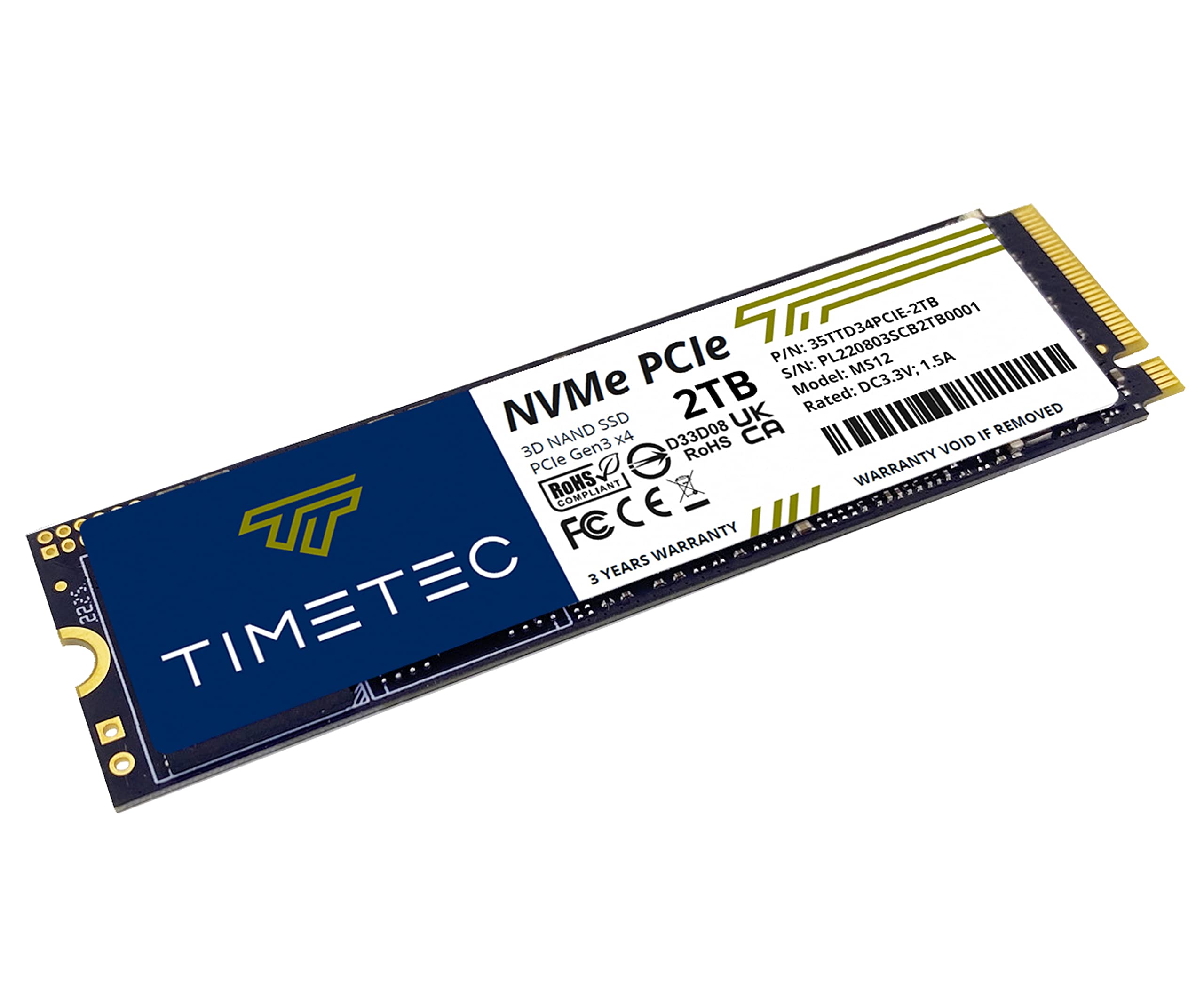 Foto 6 pulgar | Unidad De Estado Sólido Interna Timetec 2tb Ssd Nvme Pcie Gen3x4 - Venta Internacional.