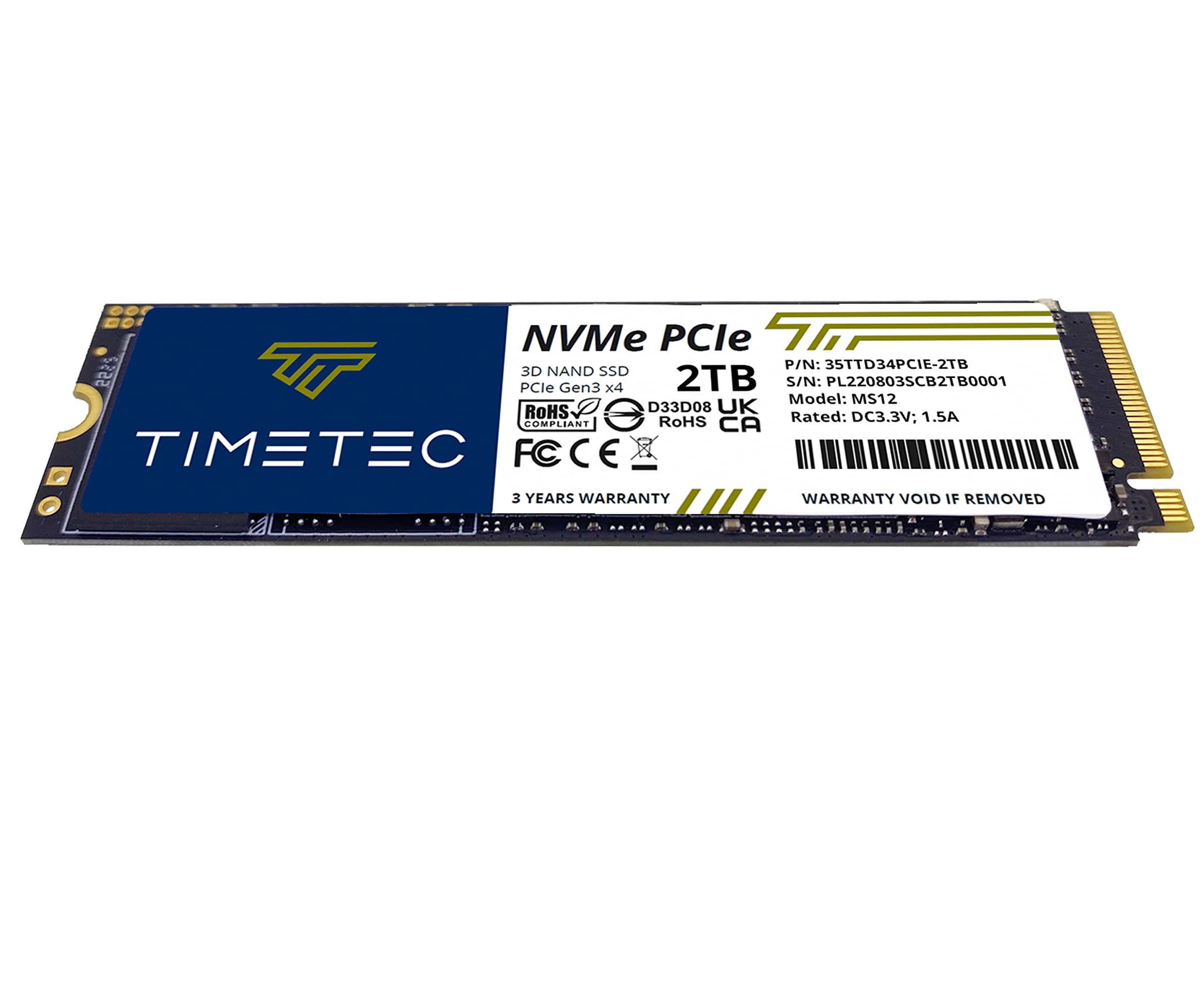 Foto 7 pulgar | Unidad De Estado Sólido Interna Timetec 2tb Ssd Nvme Pcie Gen3x4 - Venta Internacional.