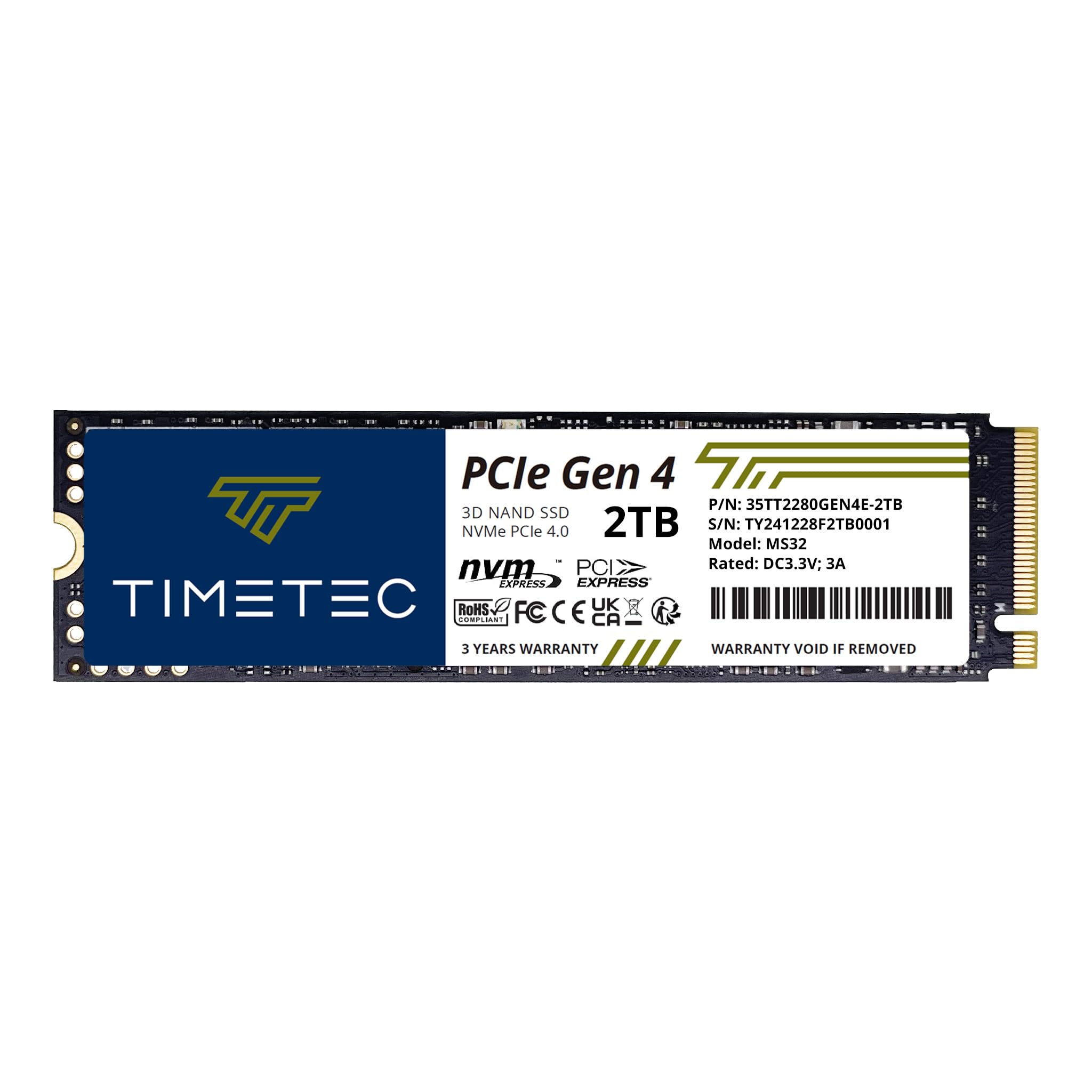 Foto 2 pulgar | Ordenador Ssd Timetec Pcie 4.0 Nvme M.2 2280 3d Nand Tlc Ps5 De 2 Tb - Venta Internacional.