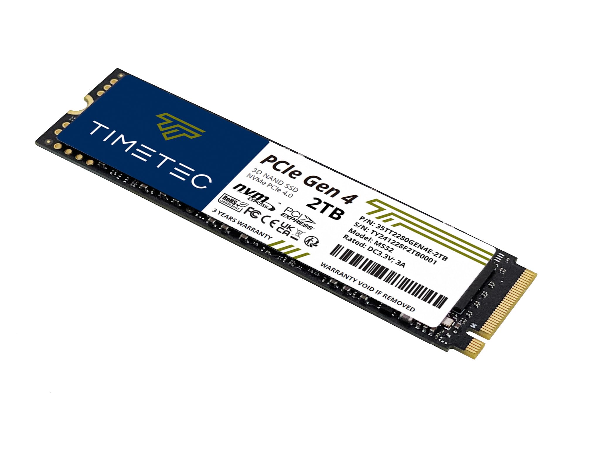 Foto 3 pulgar | Ordenador Ssd Timetec Pcie 4.0 Nvme M.2 2280 3d Nand Tlc Ps5 De 2 Tb - Venta Internacional.