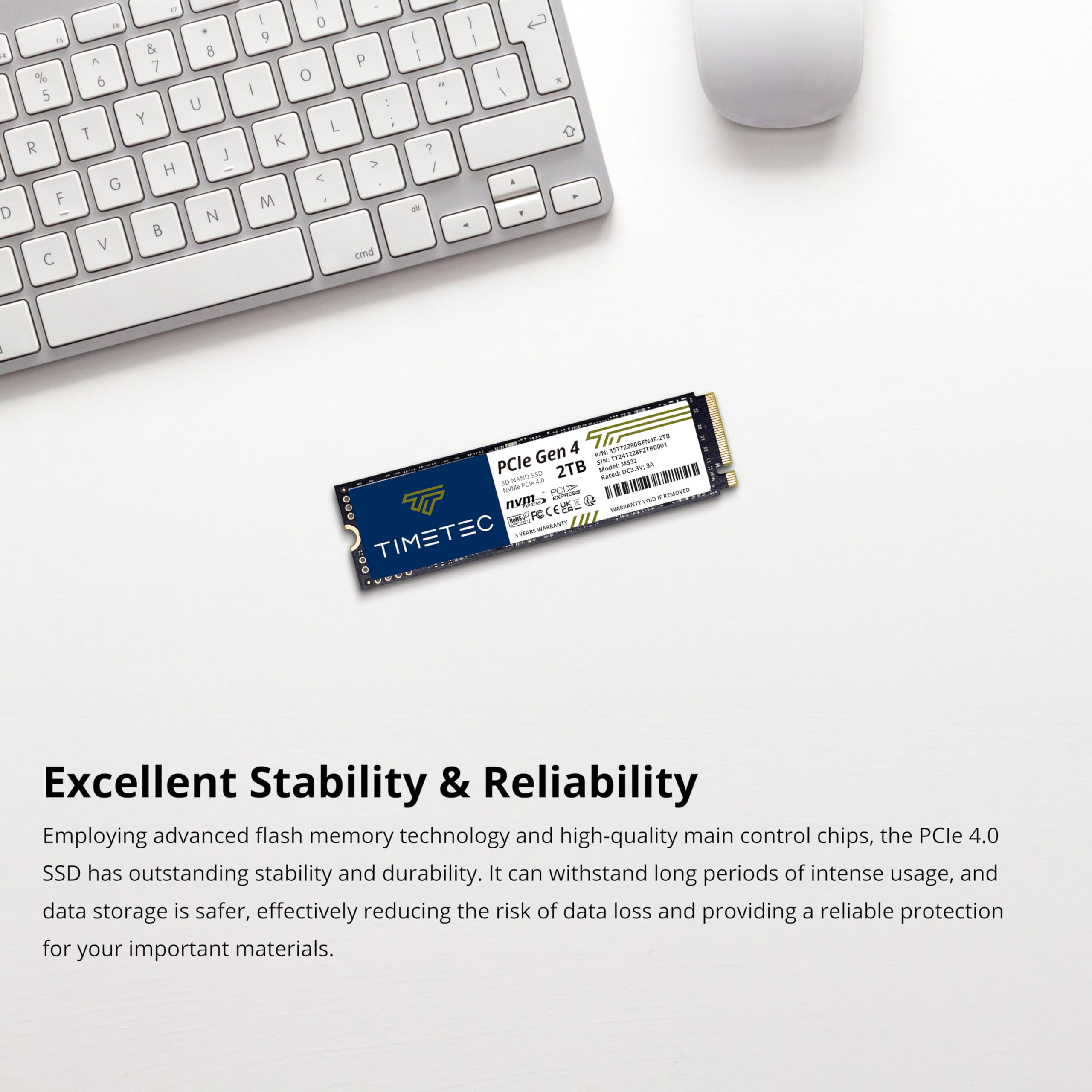 Foto 4 pulgar | Ordenador Ssd Timetec Pcie 4.0 Nvme M.2 2280 3d Nand Tlc Ps5 De 2 Tb - Venta Internacional.