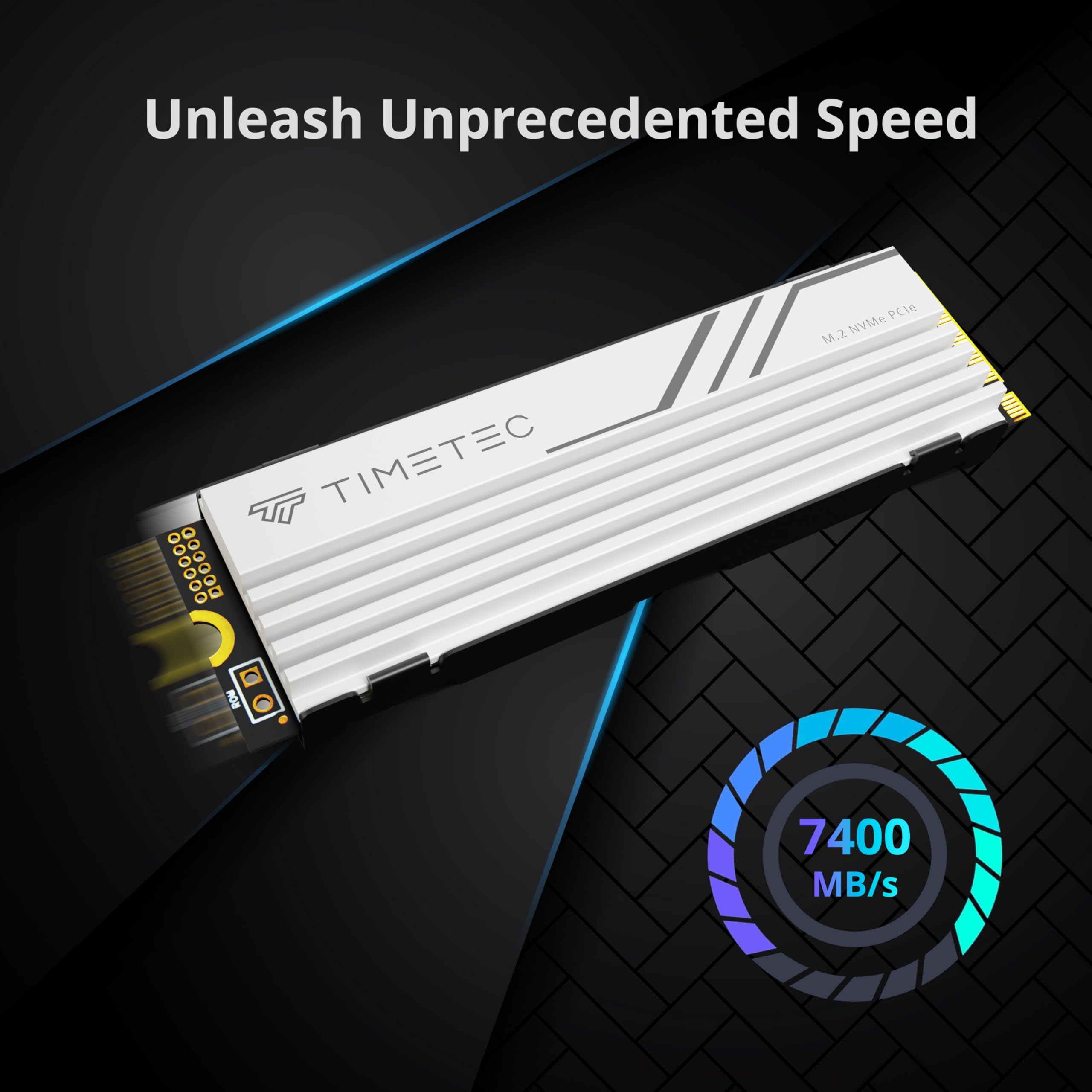 Foto 2 | Ssd Timetec Pcie 4.0 Nvme M.2 2280 Interno Con Disipador Térmico - Venta Internacional.