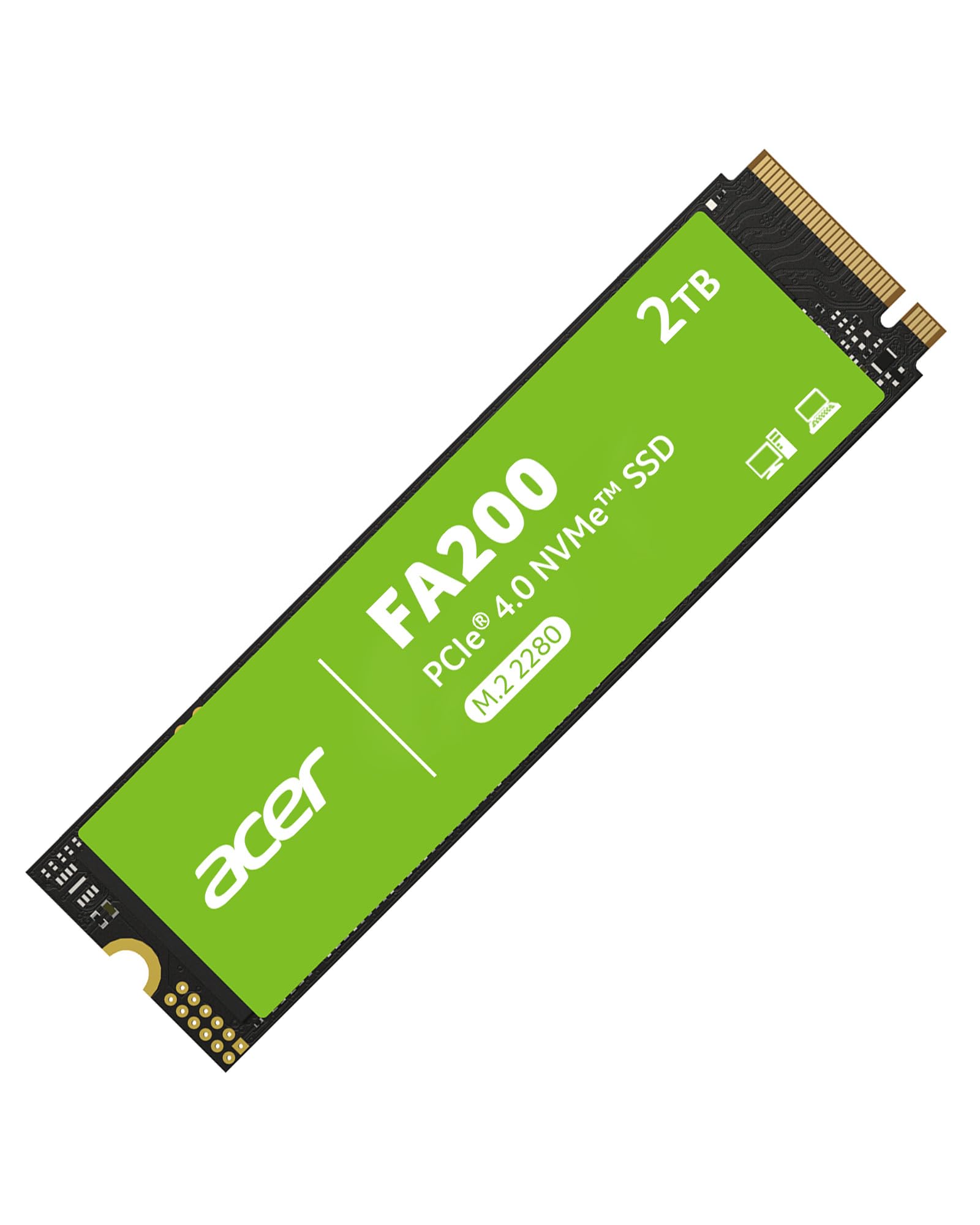 Foto 2 pulgar | Ssd Acer Fa200 Nvme Gen4 De 2 Tb  Pcie 4.0  M.2 2280 Para Ordenador Portátil - Venta Internacional.