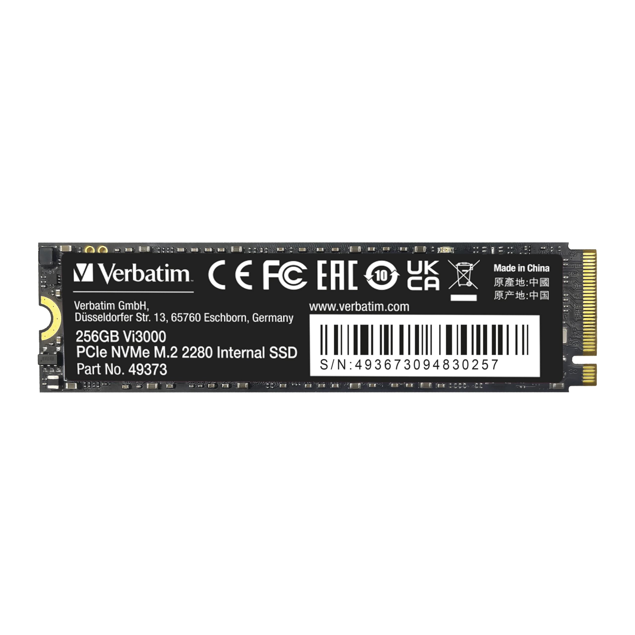Foto 1 | Disco Duro Interno De Estado Sólido Verbatim Vi3000 256gb Ssd - Venta Internacional.