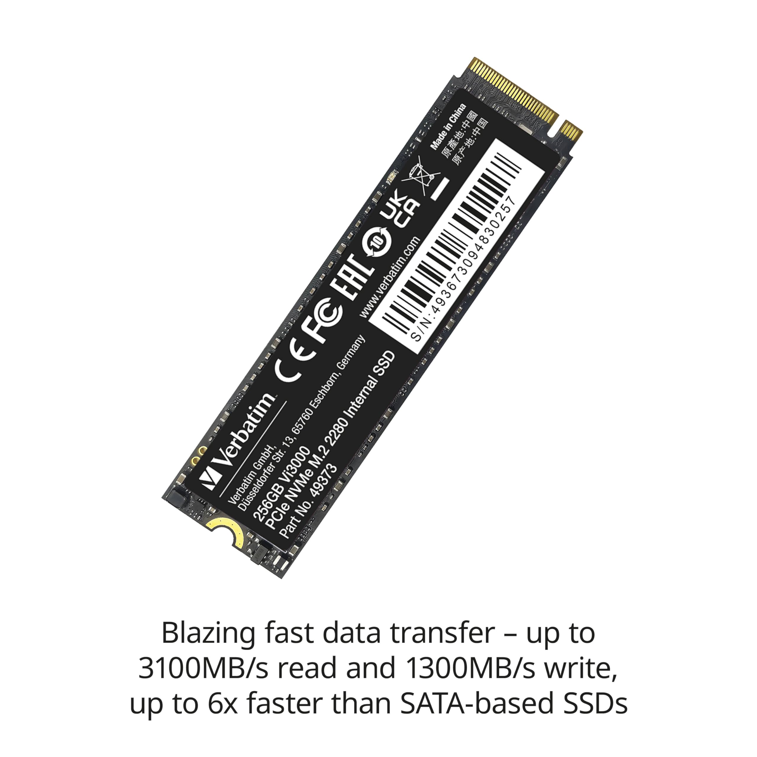 Foto 4 pulgar | Disco Duro Interno De Estado Sólido Verbatim Vi3000 256gb Ssd - Venta Internacional.