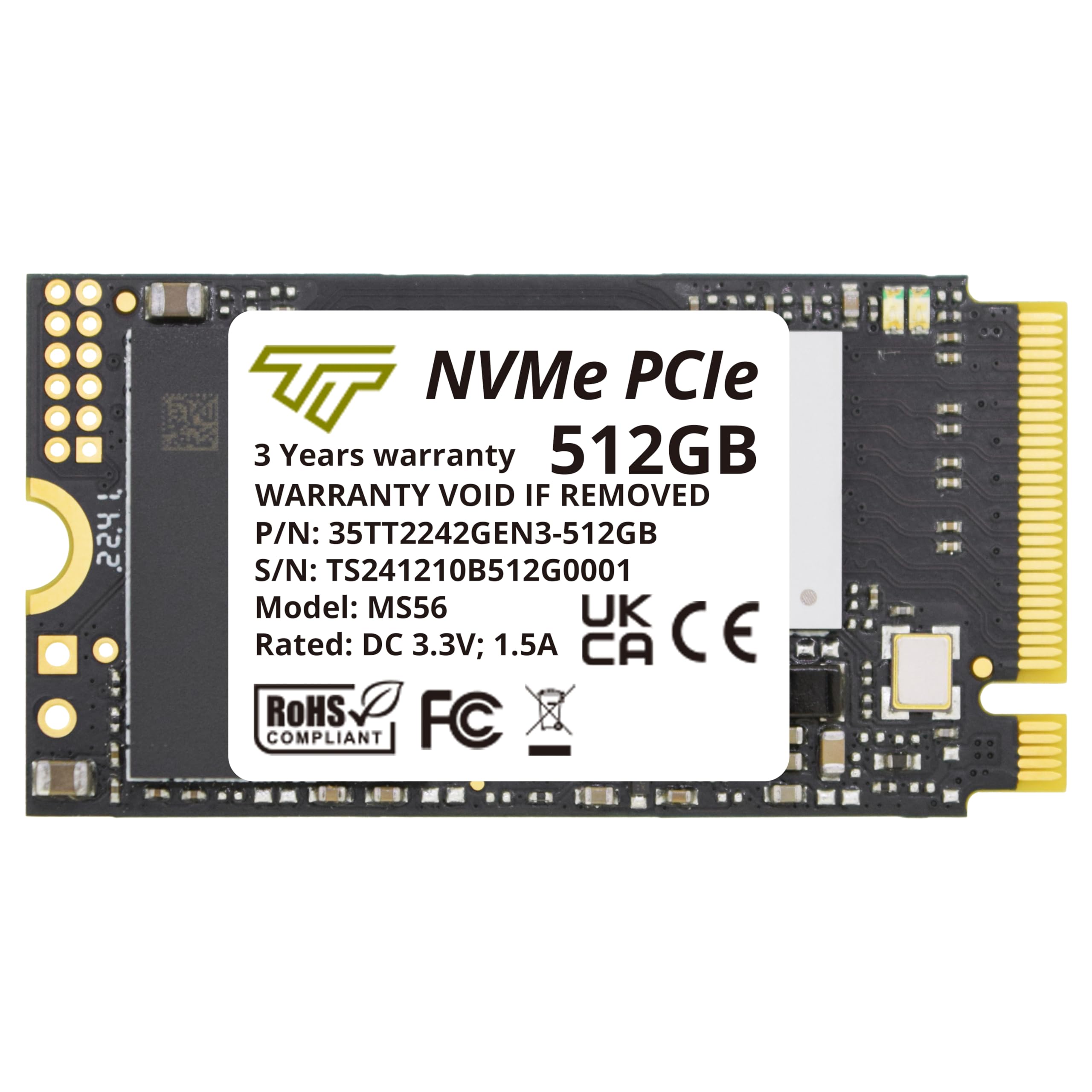 Foto 2 pulgar | Ssd Timetec M.2 2242 Nvme Pcie Gen3x4 3d Nand Tlc De 512 Gb - Venta Internacional.