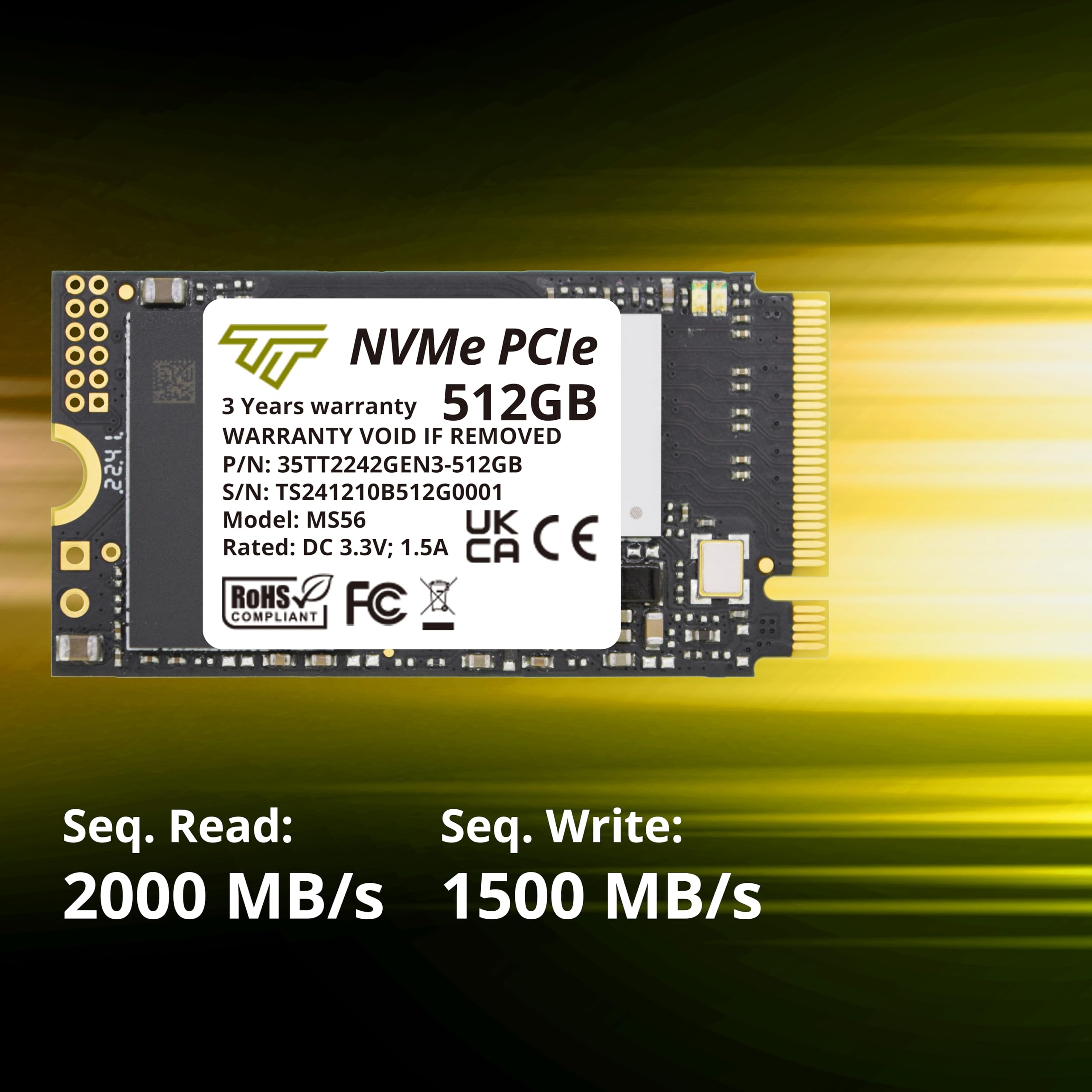 Foto 4 pulgar | Ssd Timetec M.2 2242 Nvme Pcie Gen3x4 3d Nand Tlc De 512 Gb - Venta Internacional.