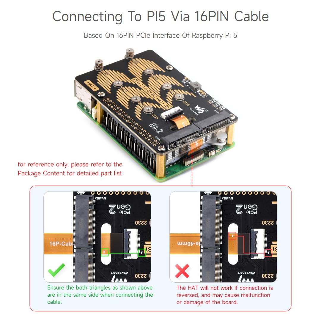 Foto 5 pulgar | Pcie A M.2 Hat De 2 Canales Compatible Con Raspberry Pi 5 - Venta Internacional.