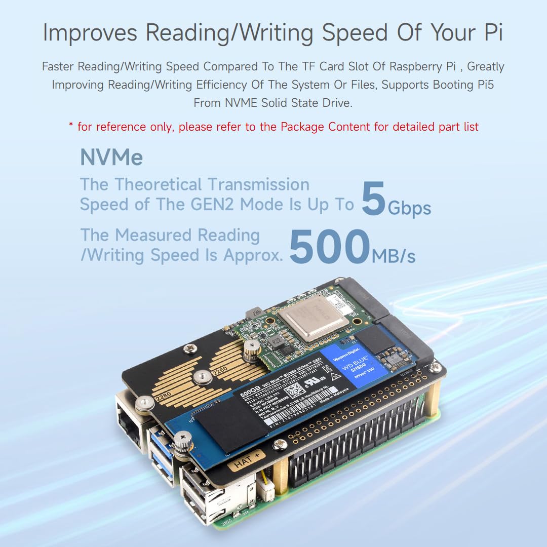 Foto 7 pulgar | Pcie A M.2 Hat De 2 Canales Compatible Con Raspberry Pi 5 - Venta Internacional.