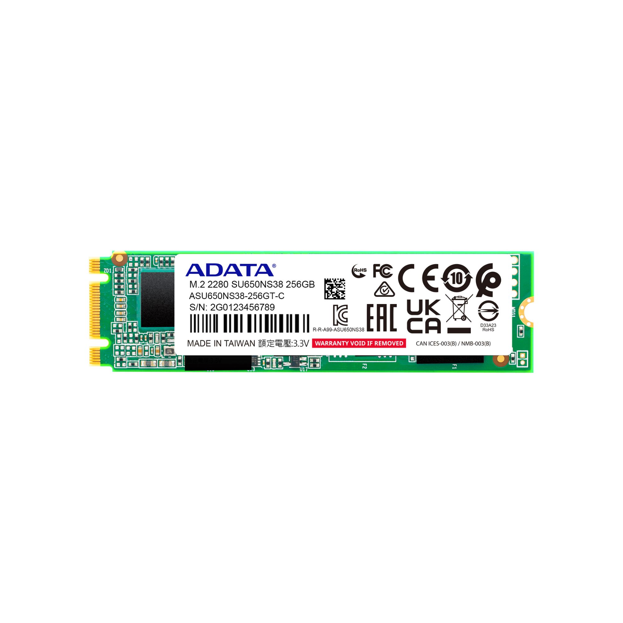 Foto 1 | Unidad De Estado Sólido Adata Su650 De 256 Gb  M2 2280  550/500 Mb/s