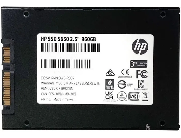 Foto 8 | Disco Duro Ssd Hp S650 960gb 2.5 Sata3 560mb/s 345n0aa